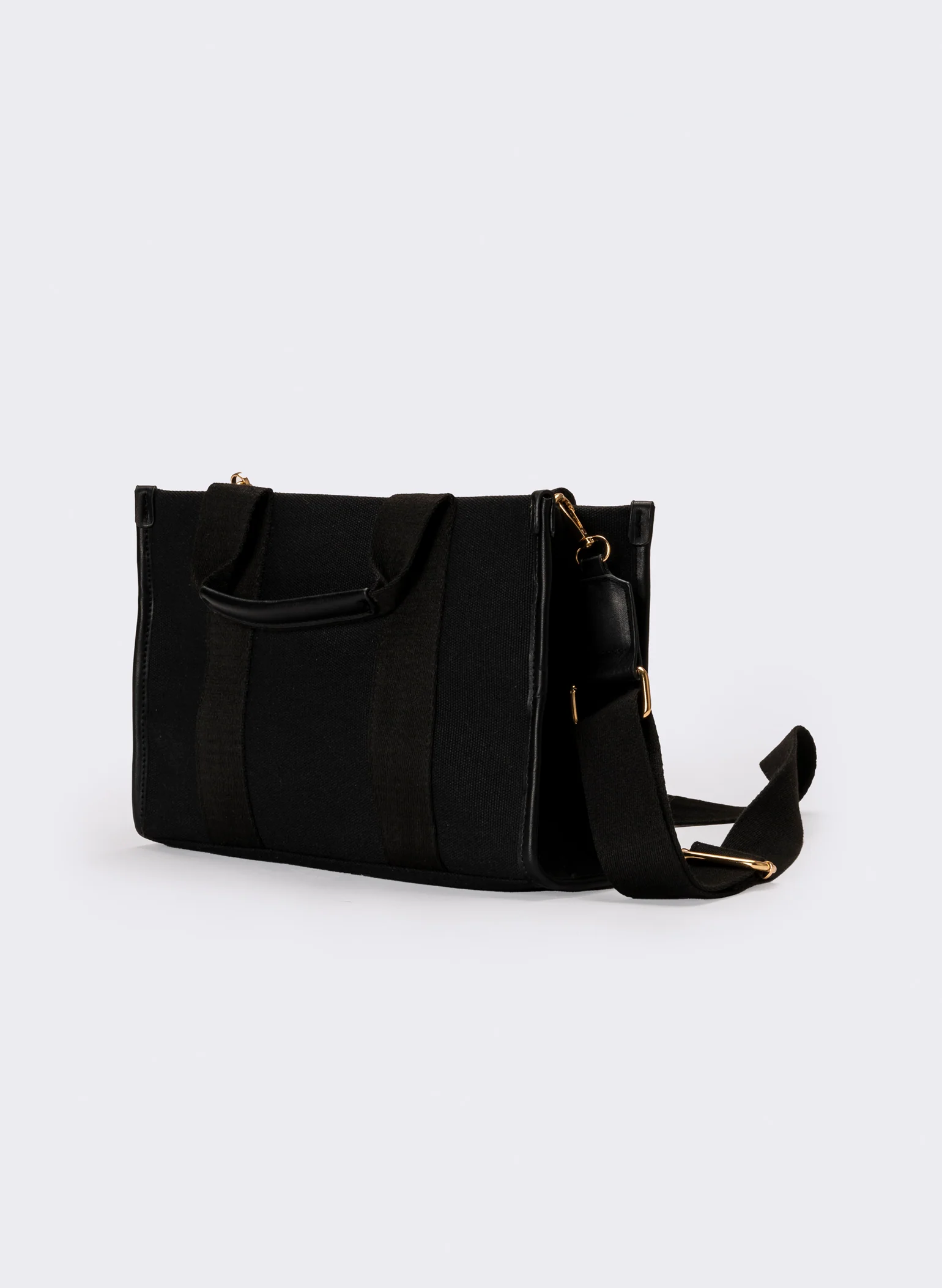 Shopper donna con manici corti - Nero - Image 2
