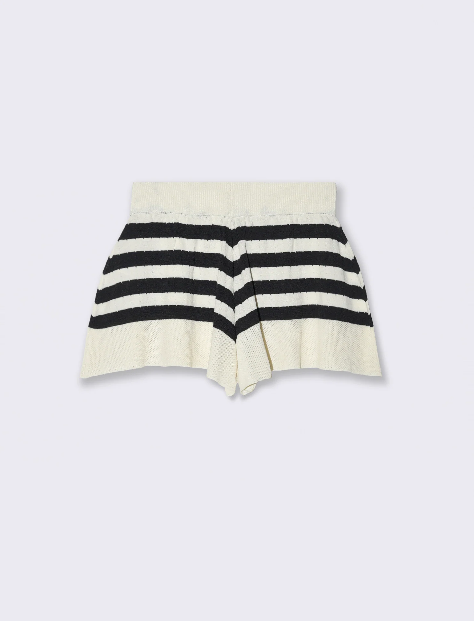 Short a farfalla in maglina a righe da bambina - Righe - Image 3