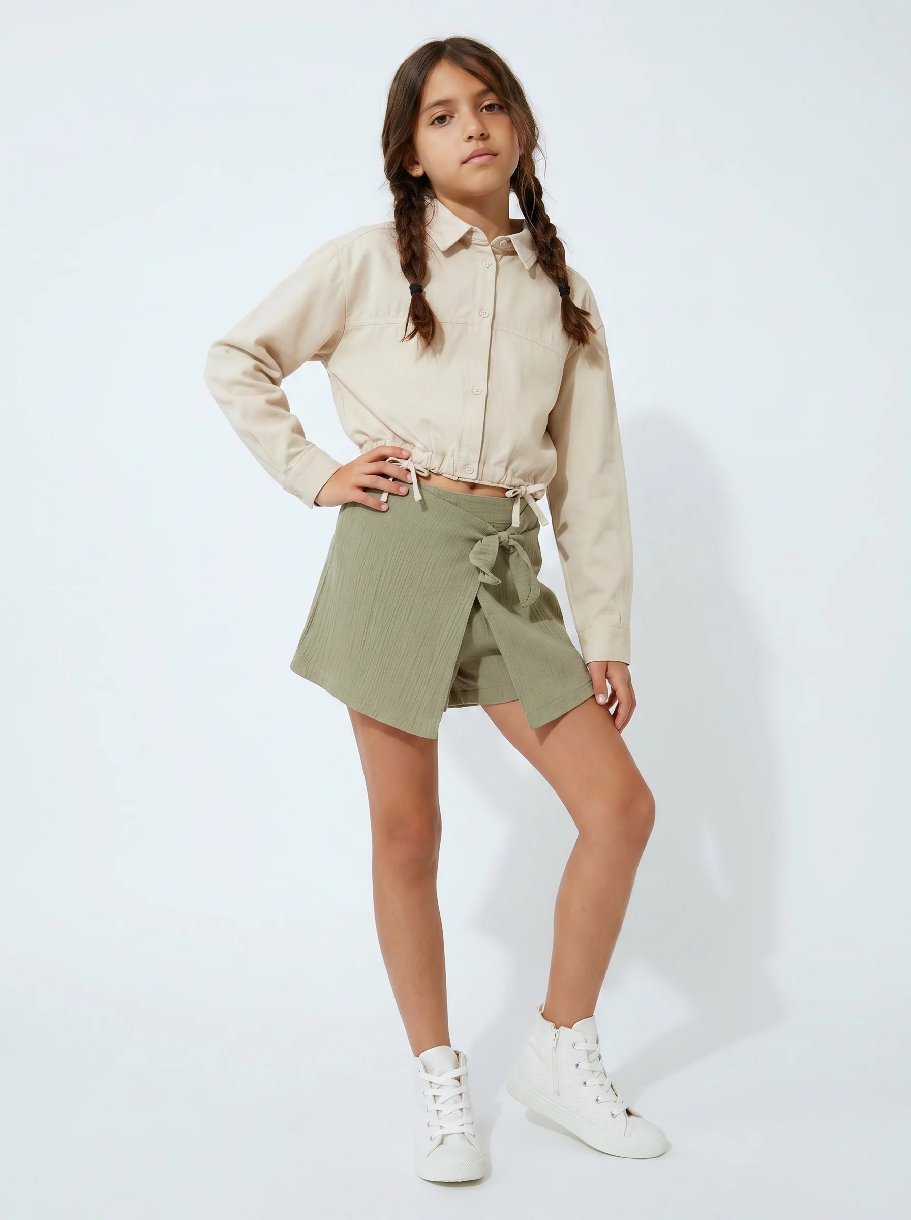 Short bambina - Verde - Image 3