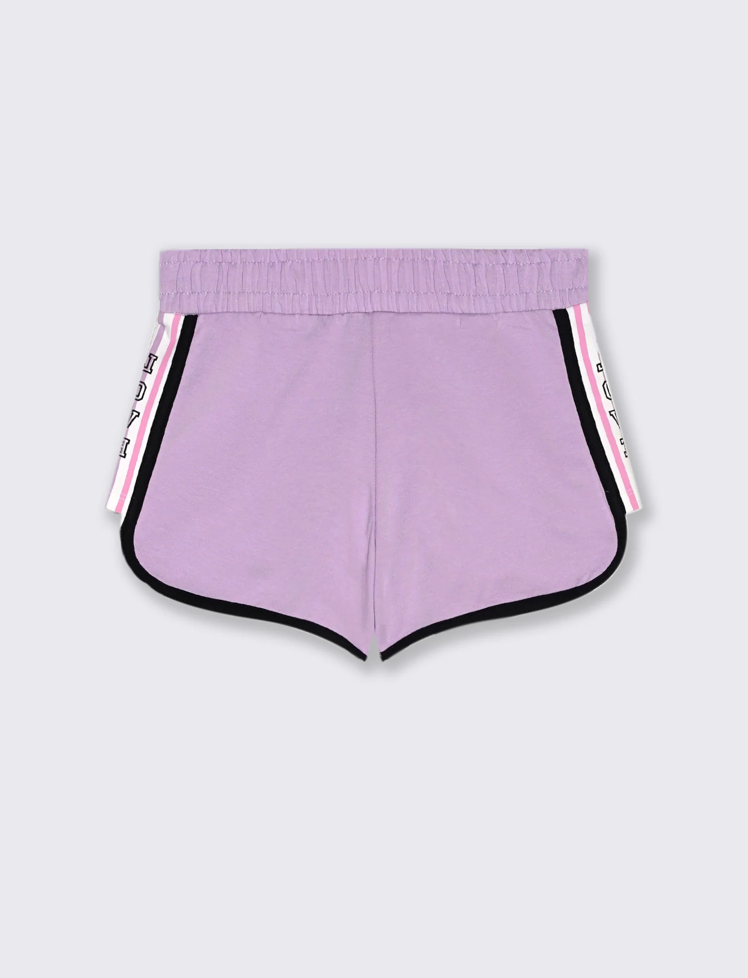 Short con bordini a contrasto da bambina - Lilla - Image 2