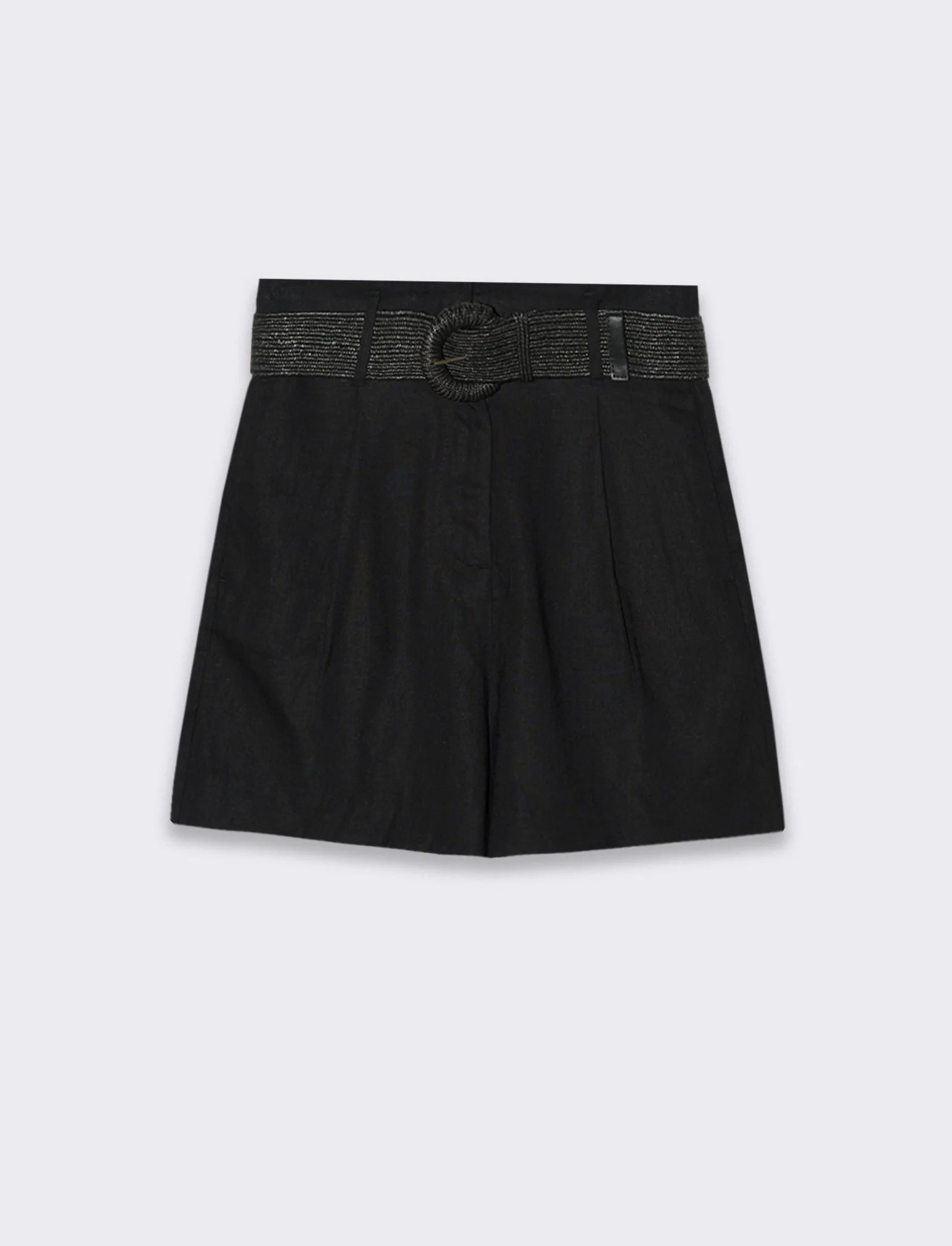 Short con cintura da donna - Nero - Image 4