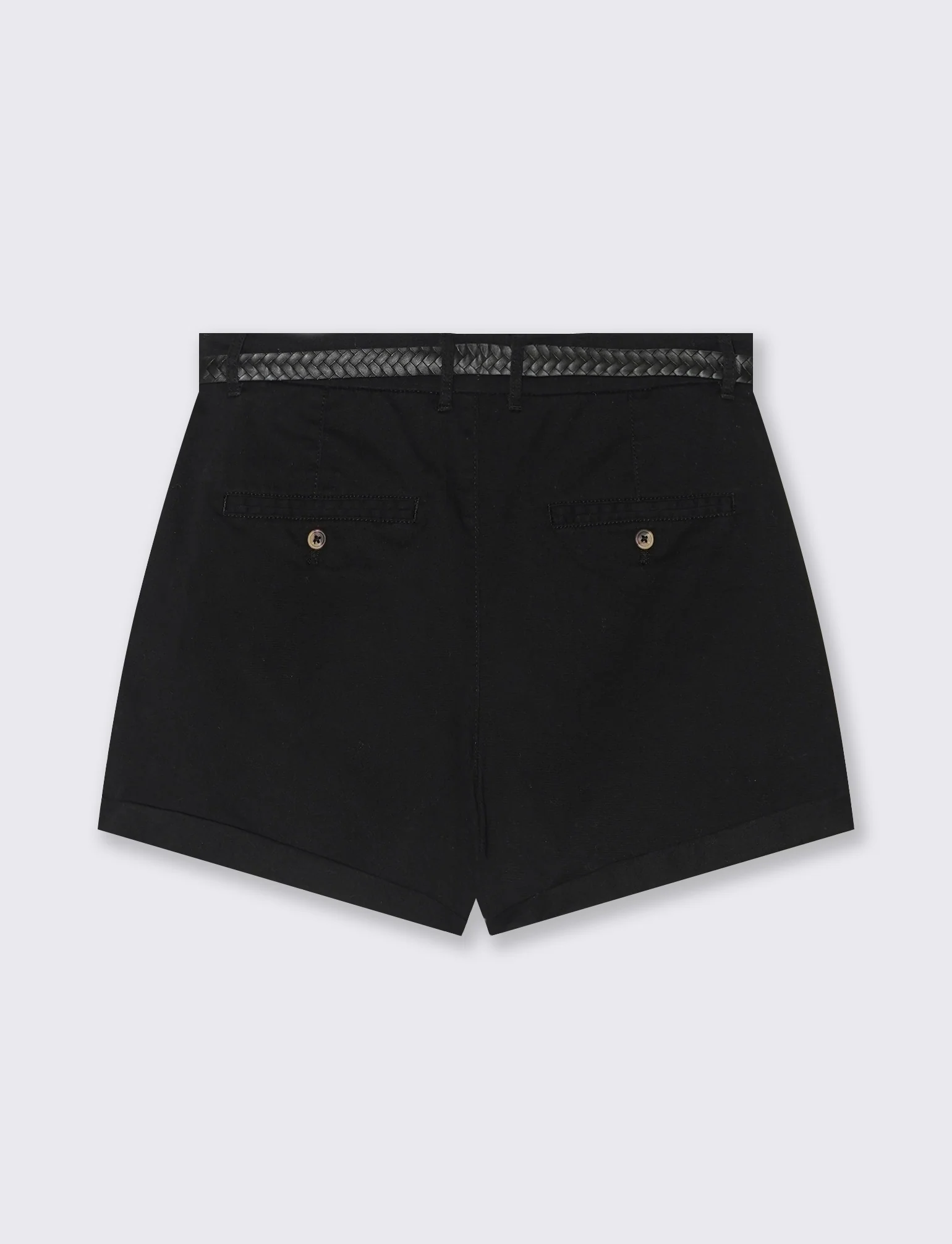 Short con cintura da donna - Nero - Image 4