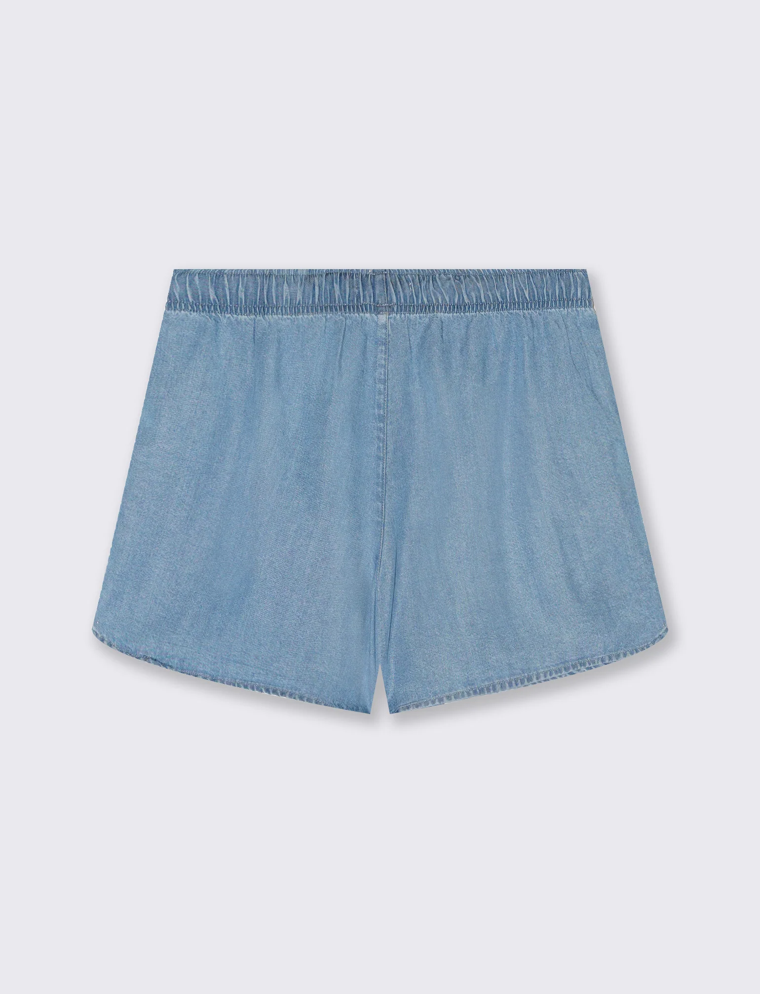 Short con coulisse da donna - Denim - Image 2