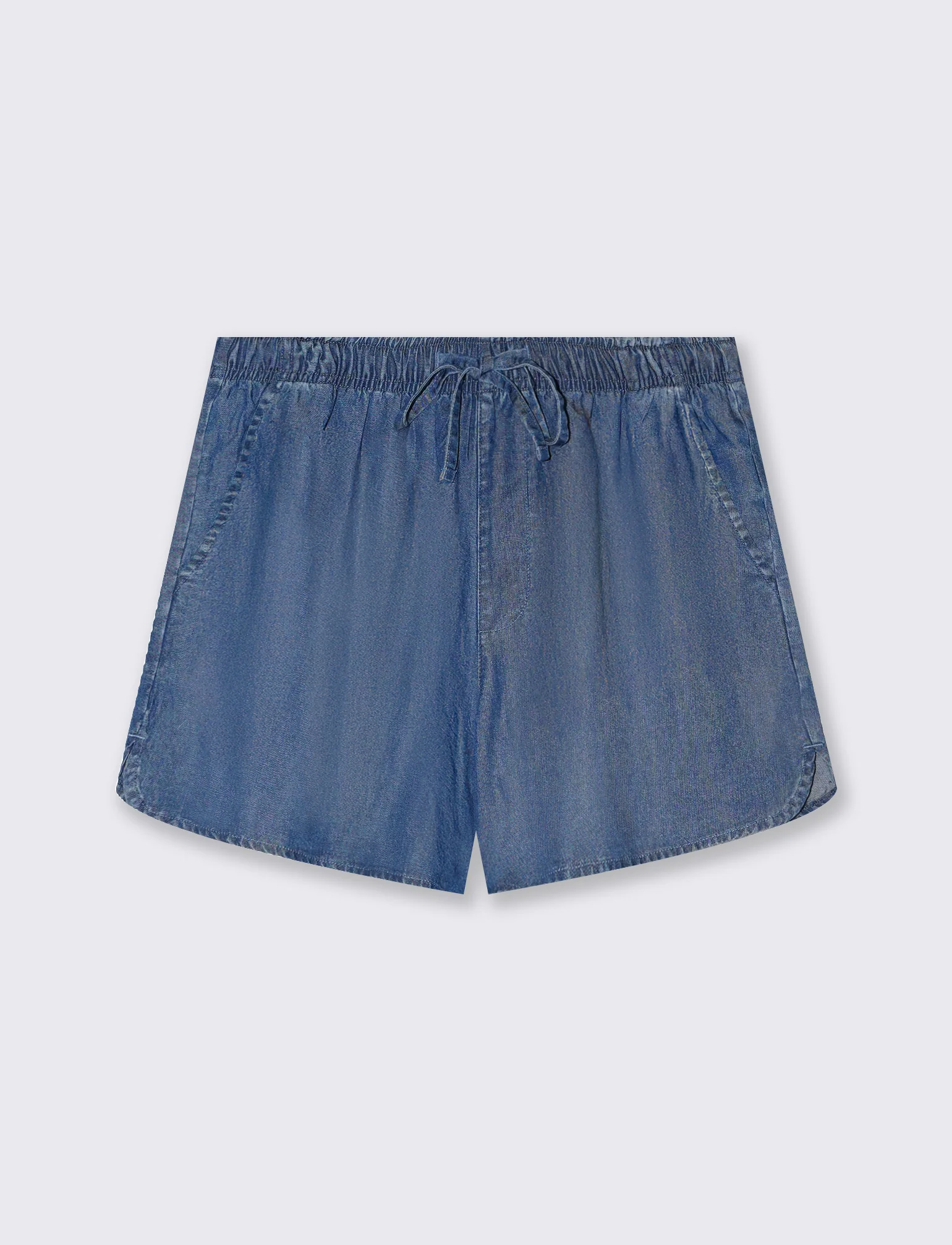 Short con coulisse da donna - DENIM SCURO - Image 4
