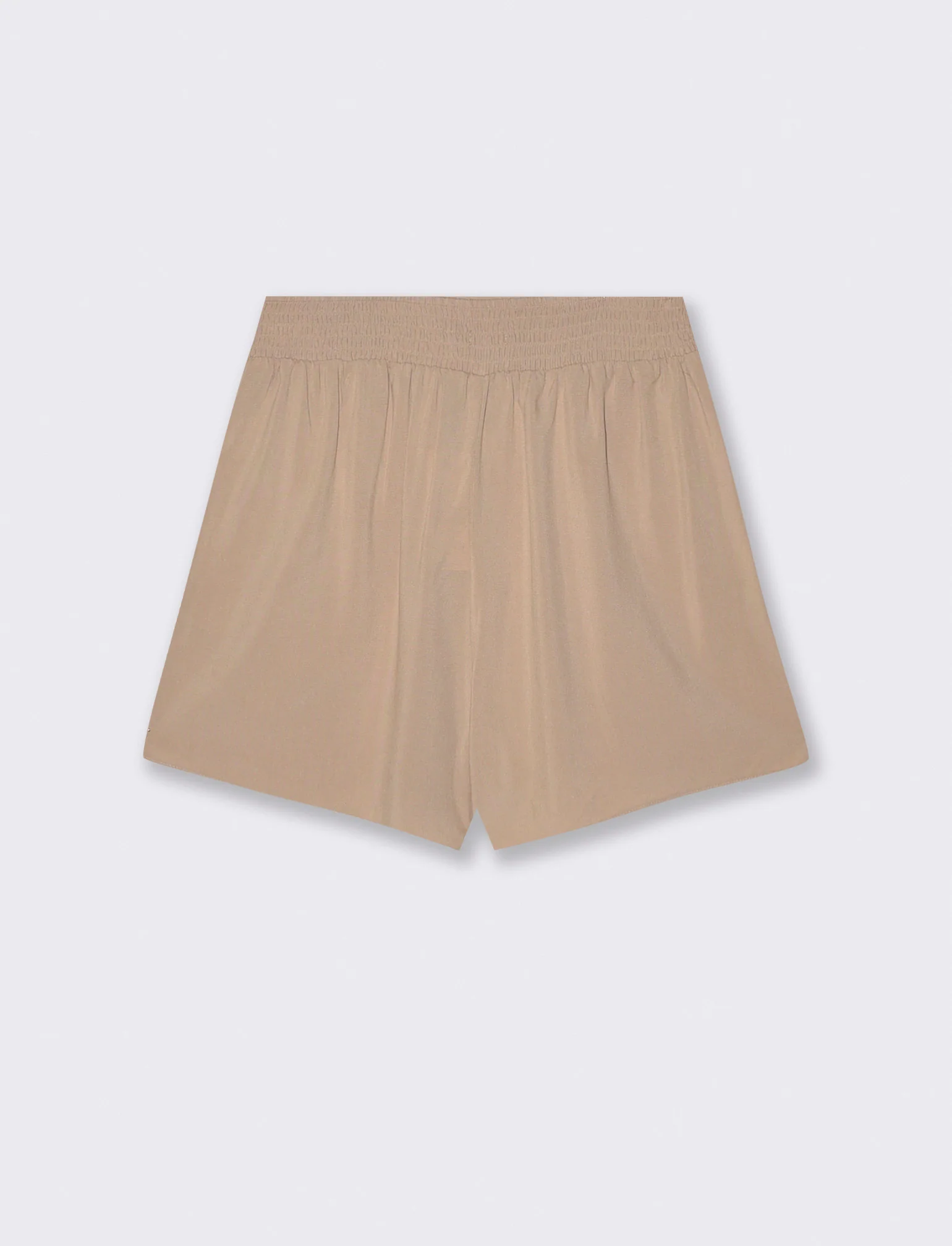 Short con elastico e coulisse in vita - Beige corda - Image 2