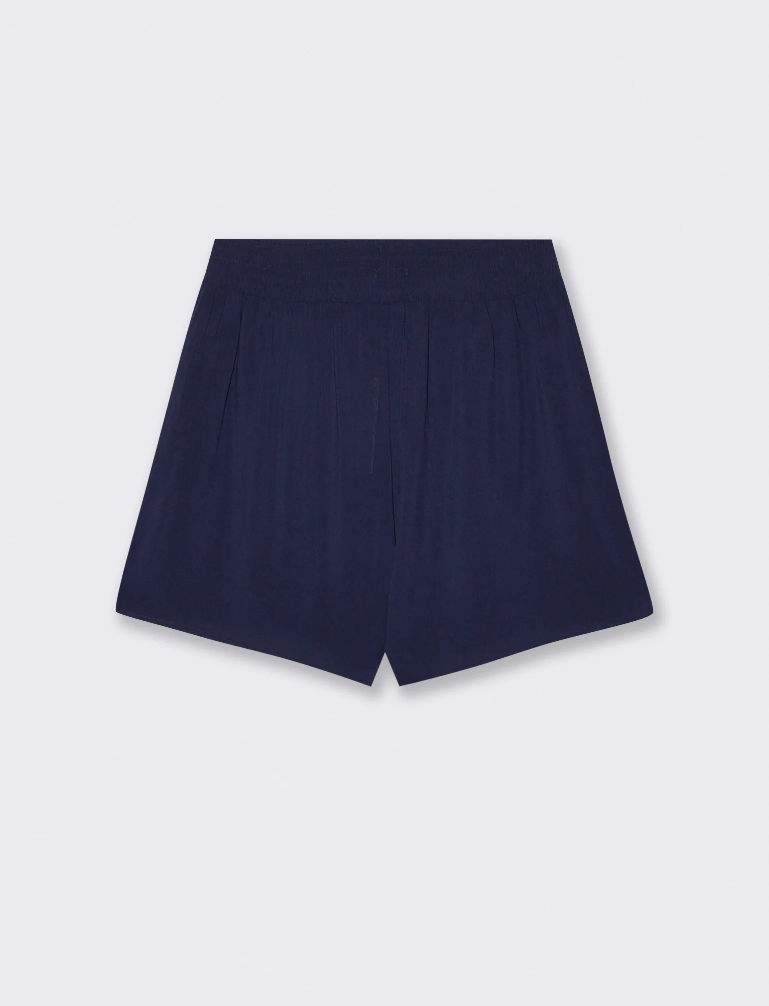 Short con elastico e coulisse in vita - Blu - Image 2