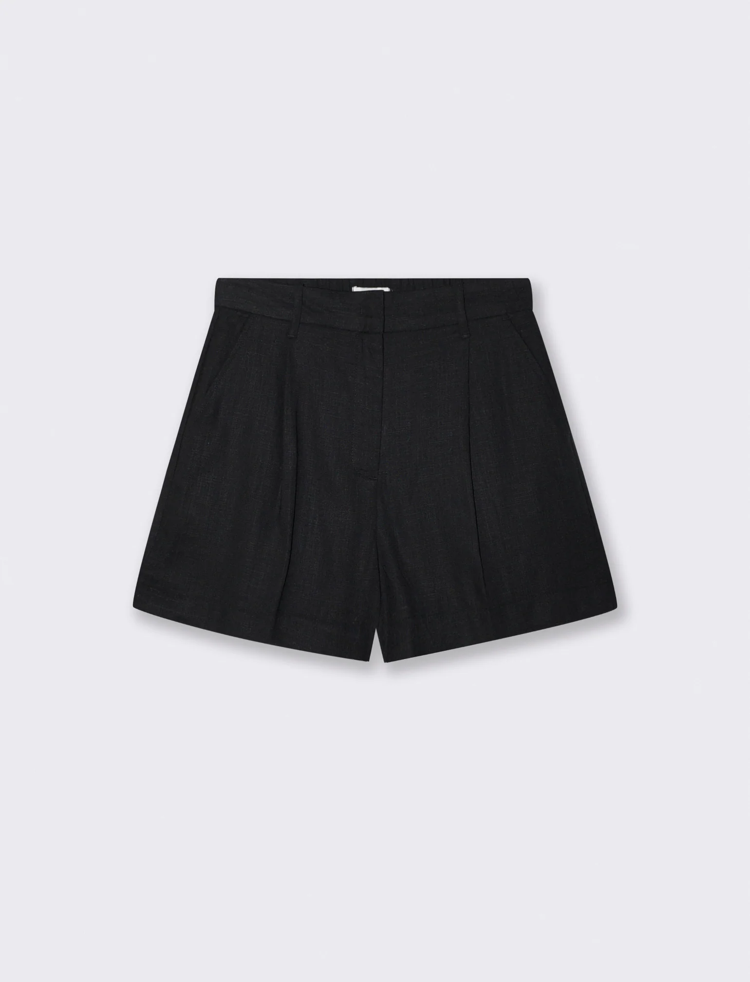Short con Elastico e Tasche Americane - Nero - Image 2