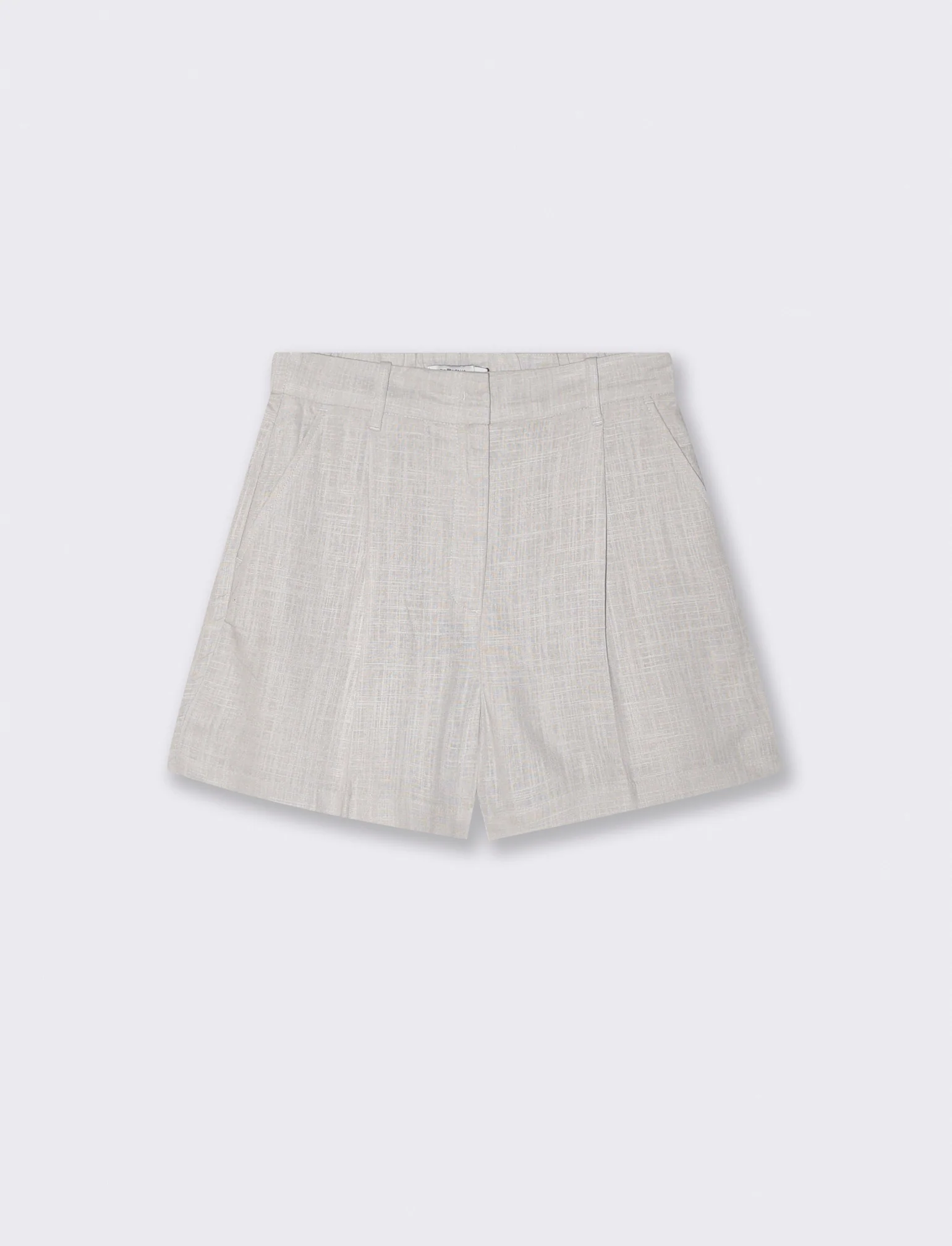 Short con Elastico e Tasche Americane - Sabbia - Image 2