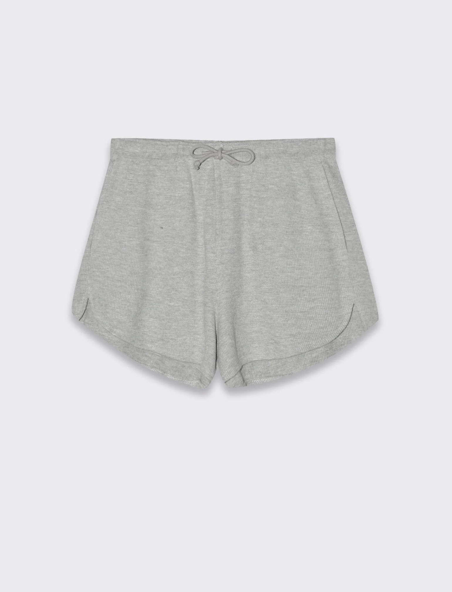 Short con elastico in vita da donna - Grigio mel.