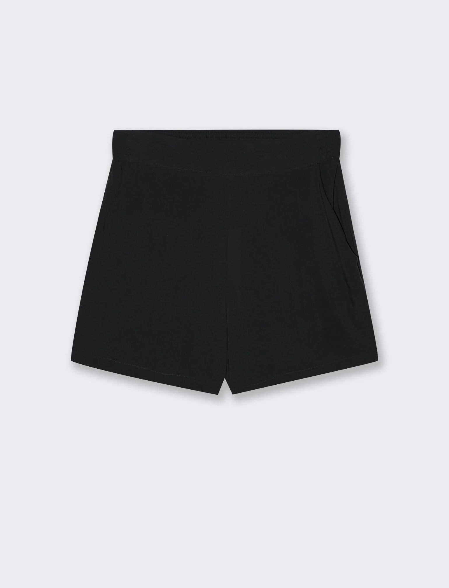Short con elastico in vita da donna - Nero - Image 4