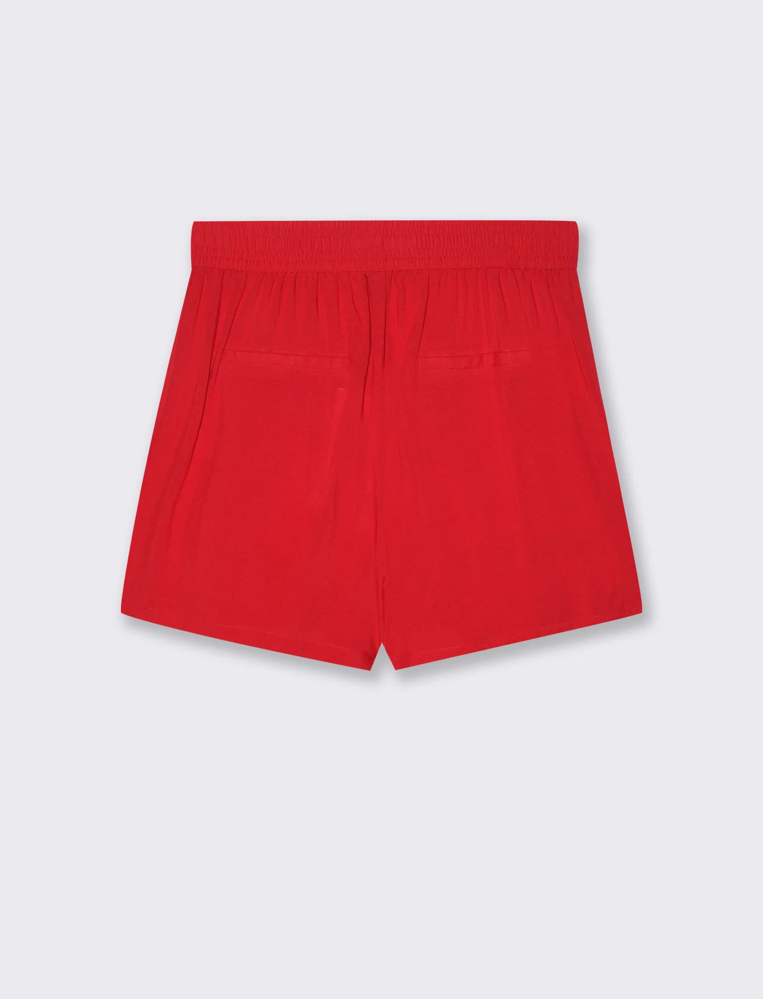 Short con elastico in vita da donna - Rosso scarlatto - Image 2