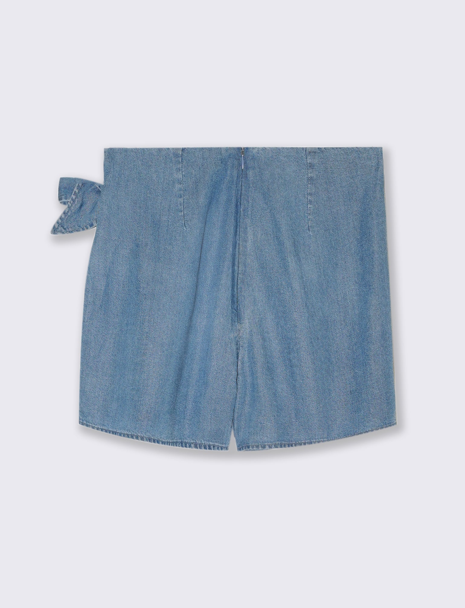 Short con fiocco da donna - Denim - Image 5