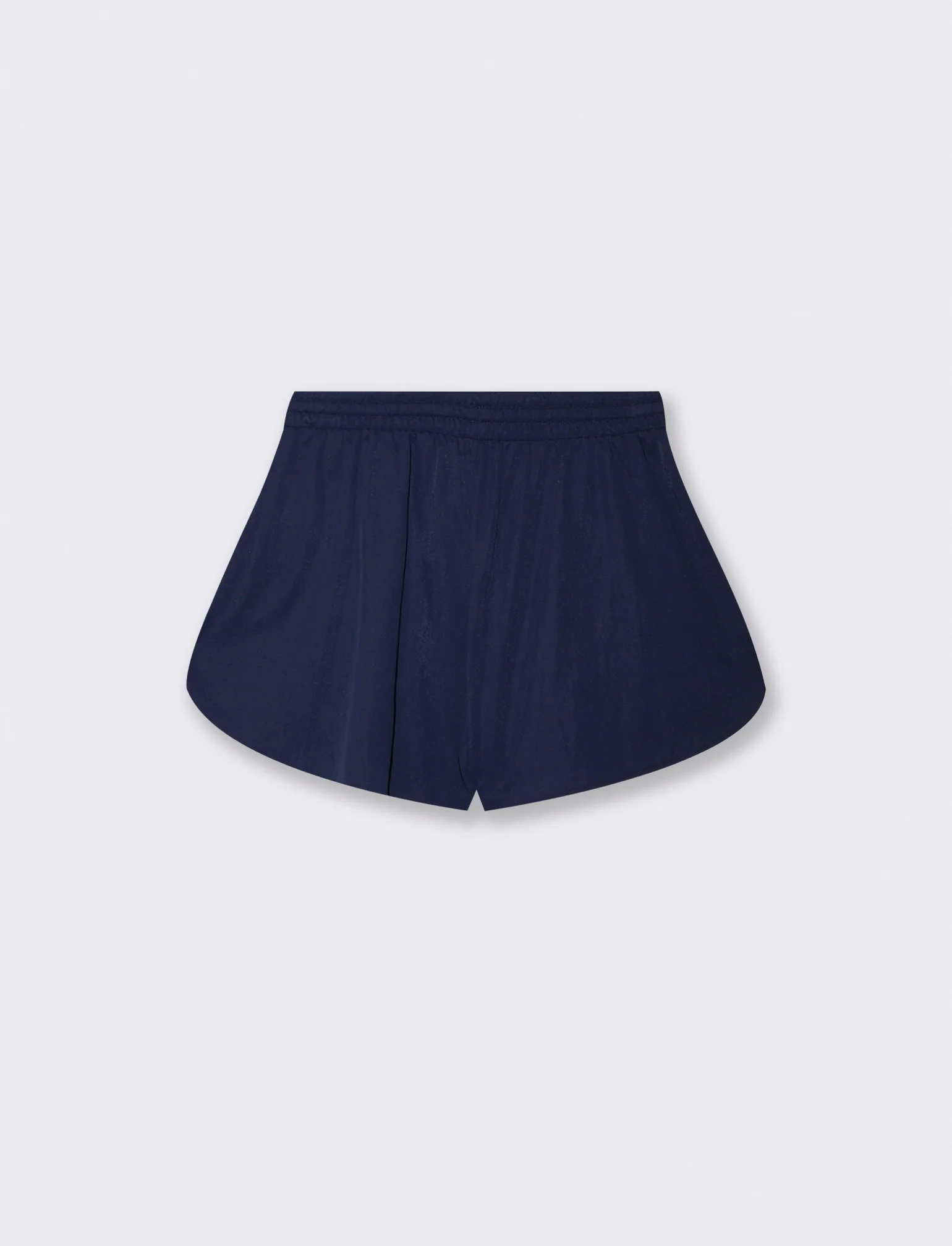 Short con fondo arrotondato e coulisse - Blu - Image 2