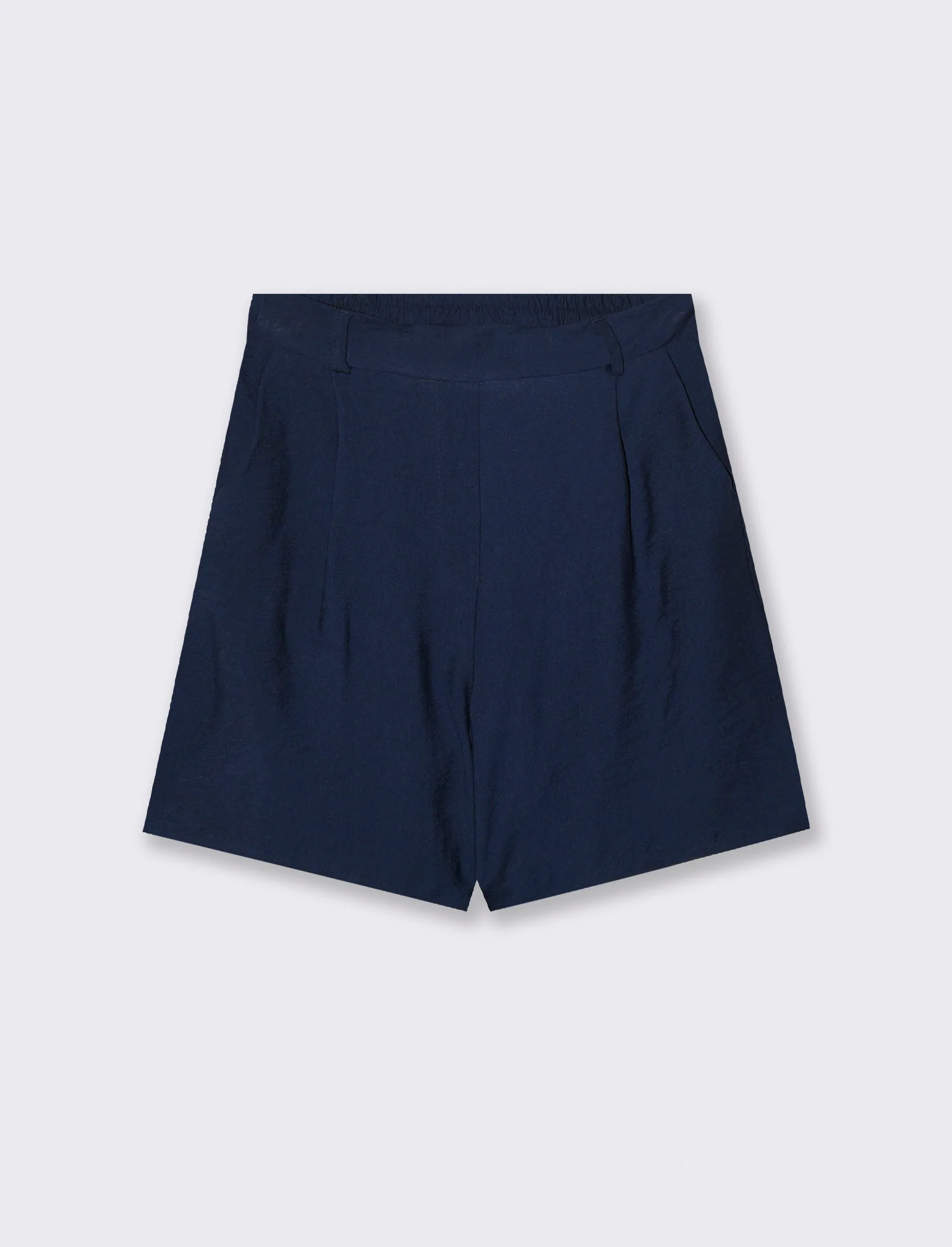 Short con passanti e pinces - Blu