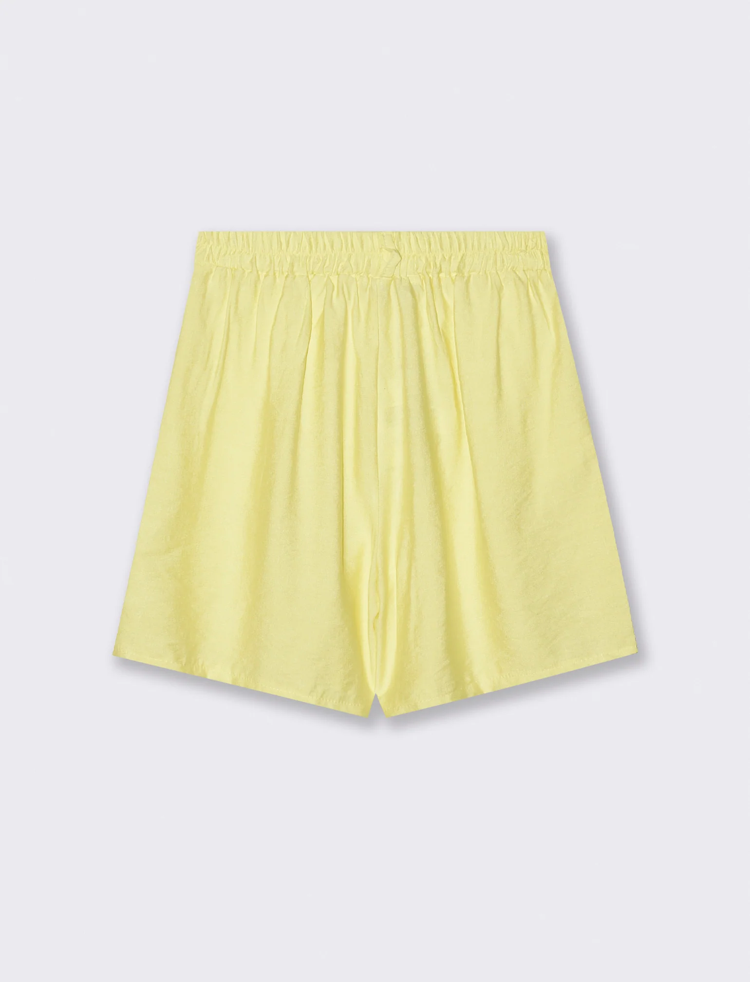 Short con passanti e pinces - Giallo - Image 2