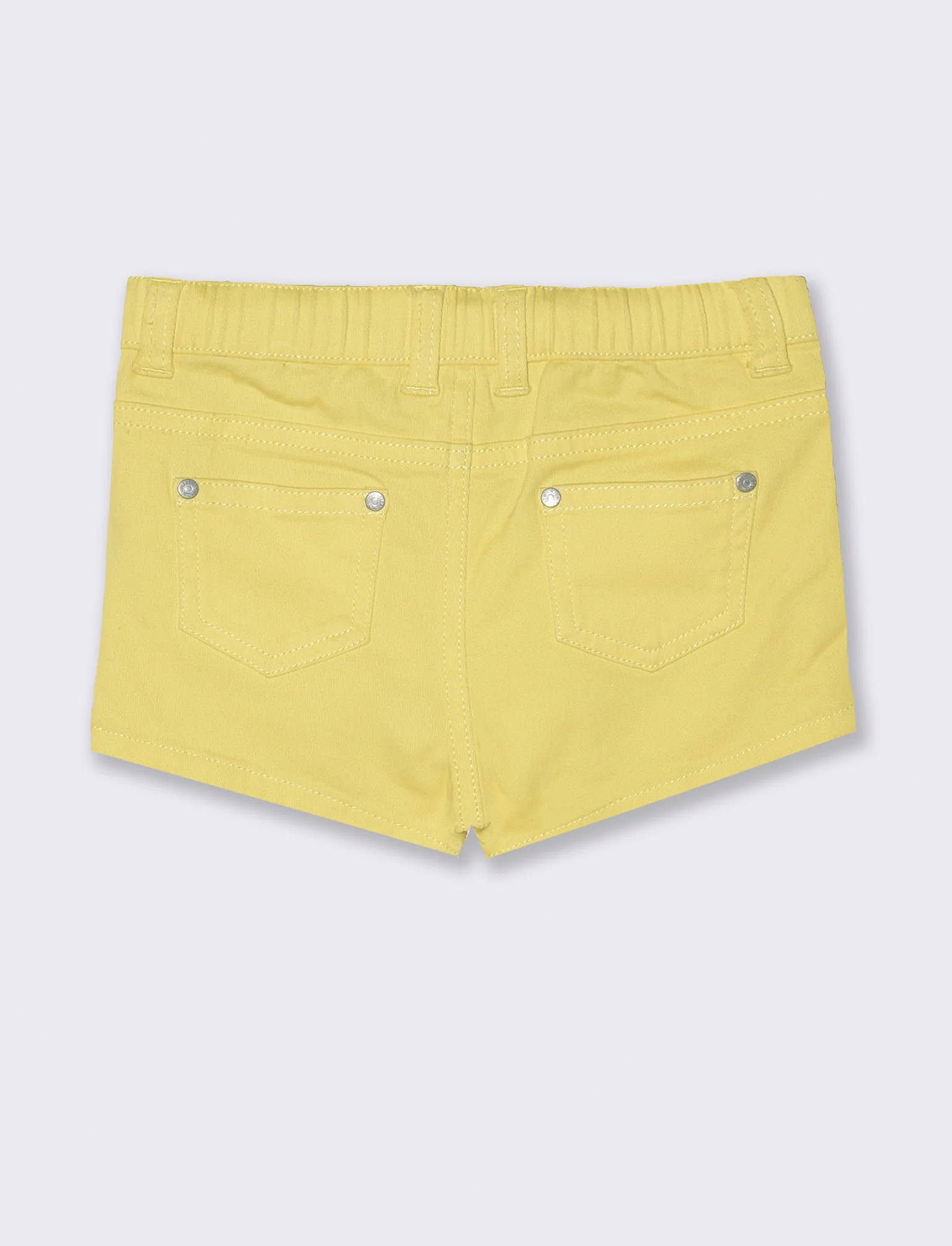 Short con tasche da neonata - Giallo - Image 2