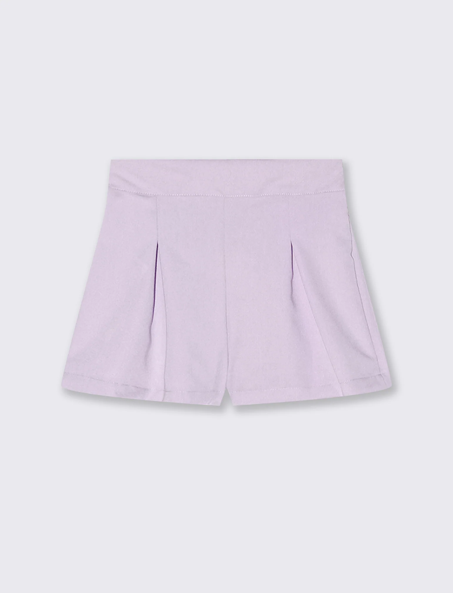 Short da bambina con pinces e bustino - Viola glicine - Image 2