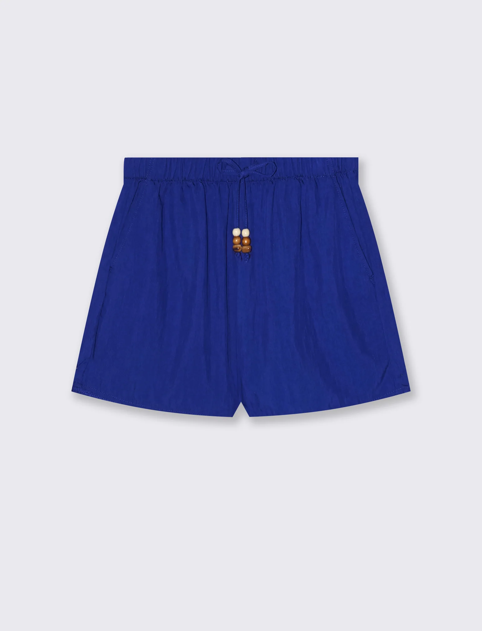 Short elasticizzati con laccetto davanti - Royal - Image 2