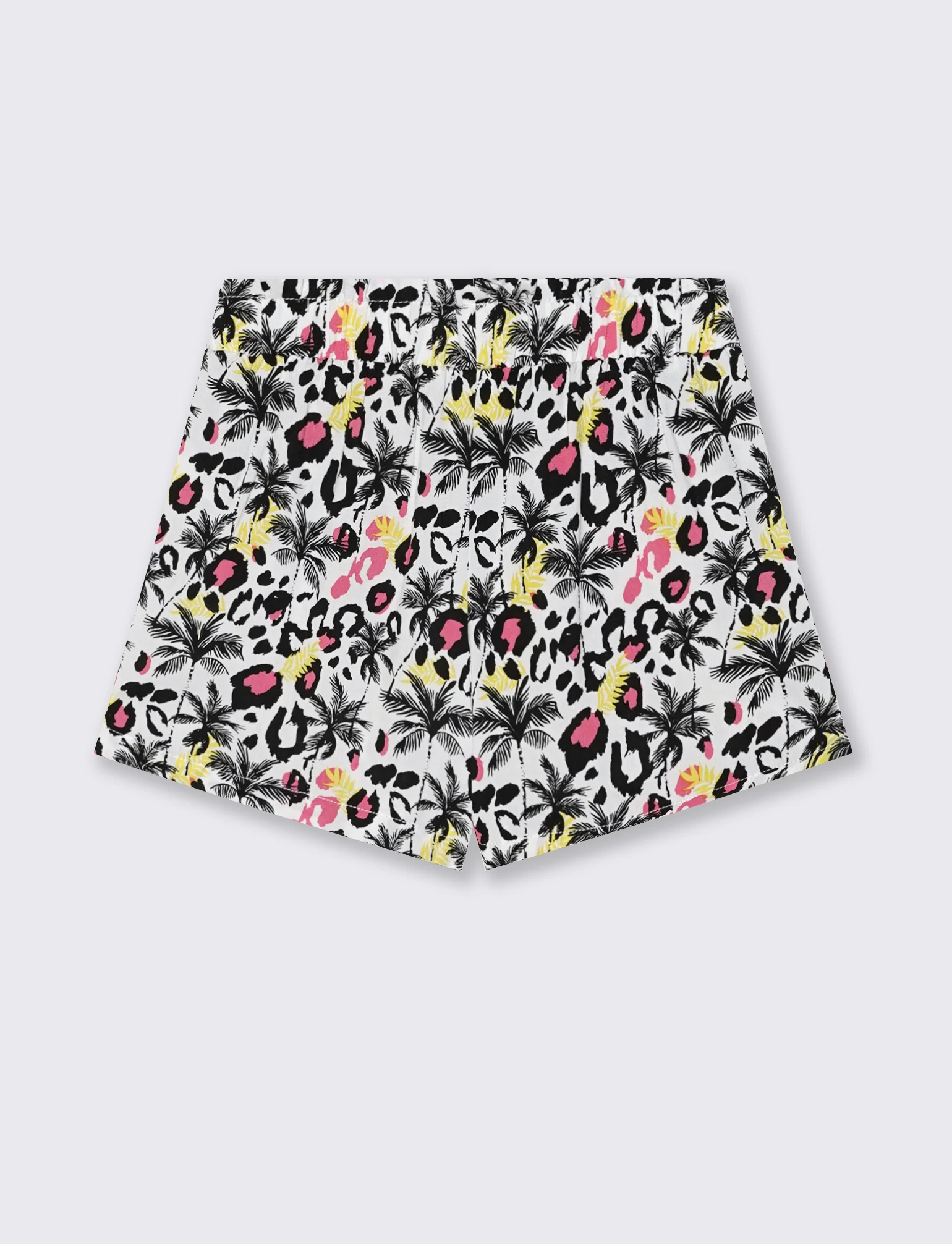 Short estivo in viscosa con fiocco - Bianco - Image 2