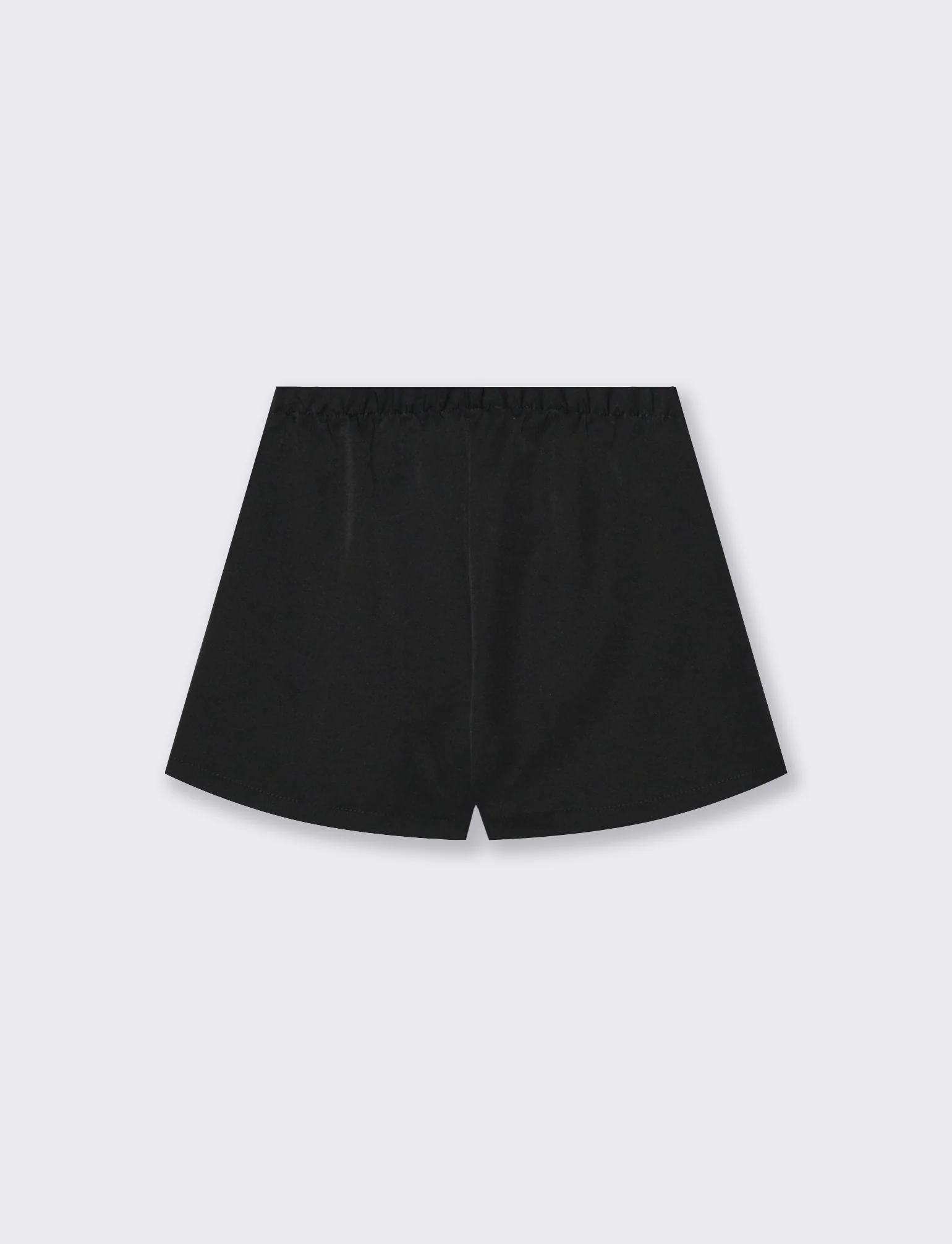 Short finta gonna a pieghe. - Nero - Image 2