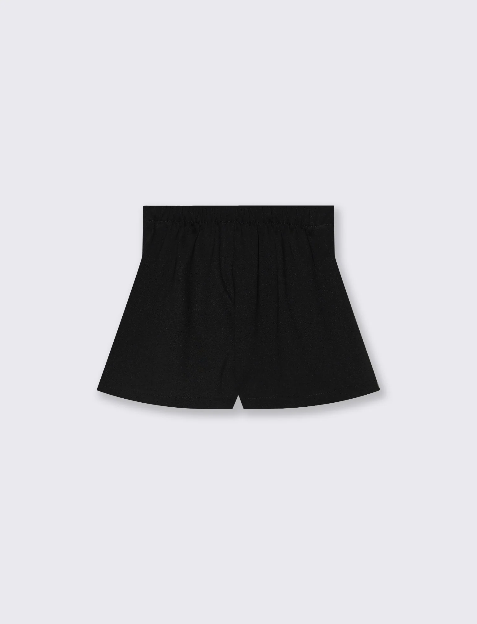 Short finta gonna con applicazione in metallo. - Nero - Image 2