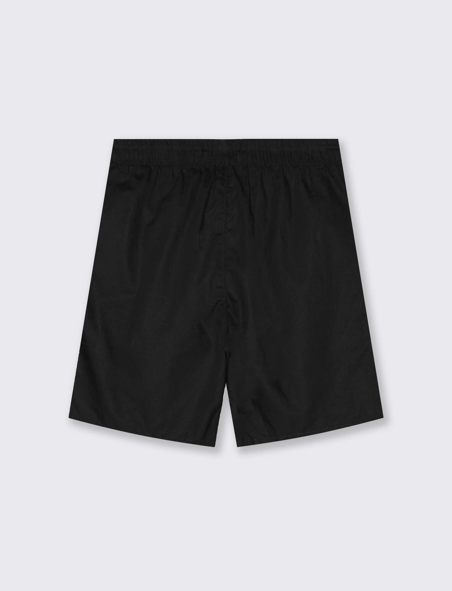 Short in cotone con tagli e lacci vita - Nero - Image 2