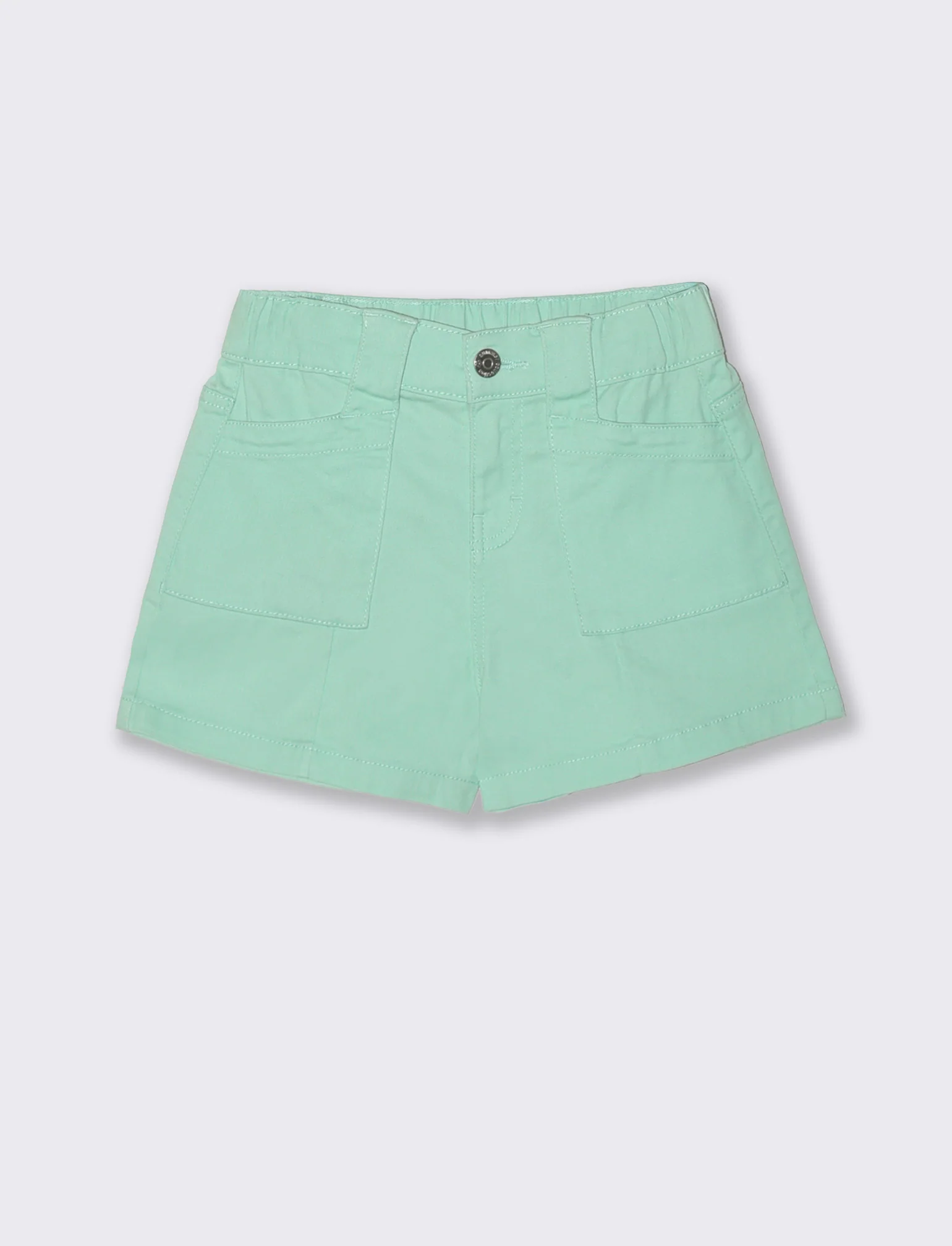 Short in cotone da bambina freschi e comodi - Verde acqua