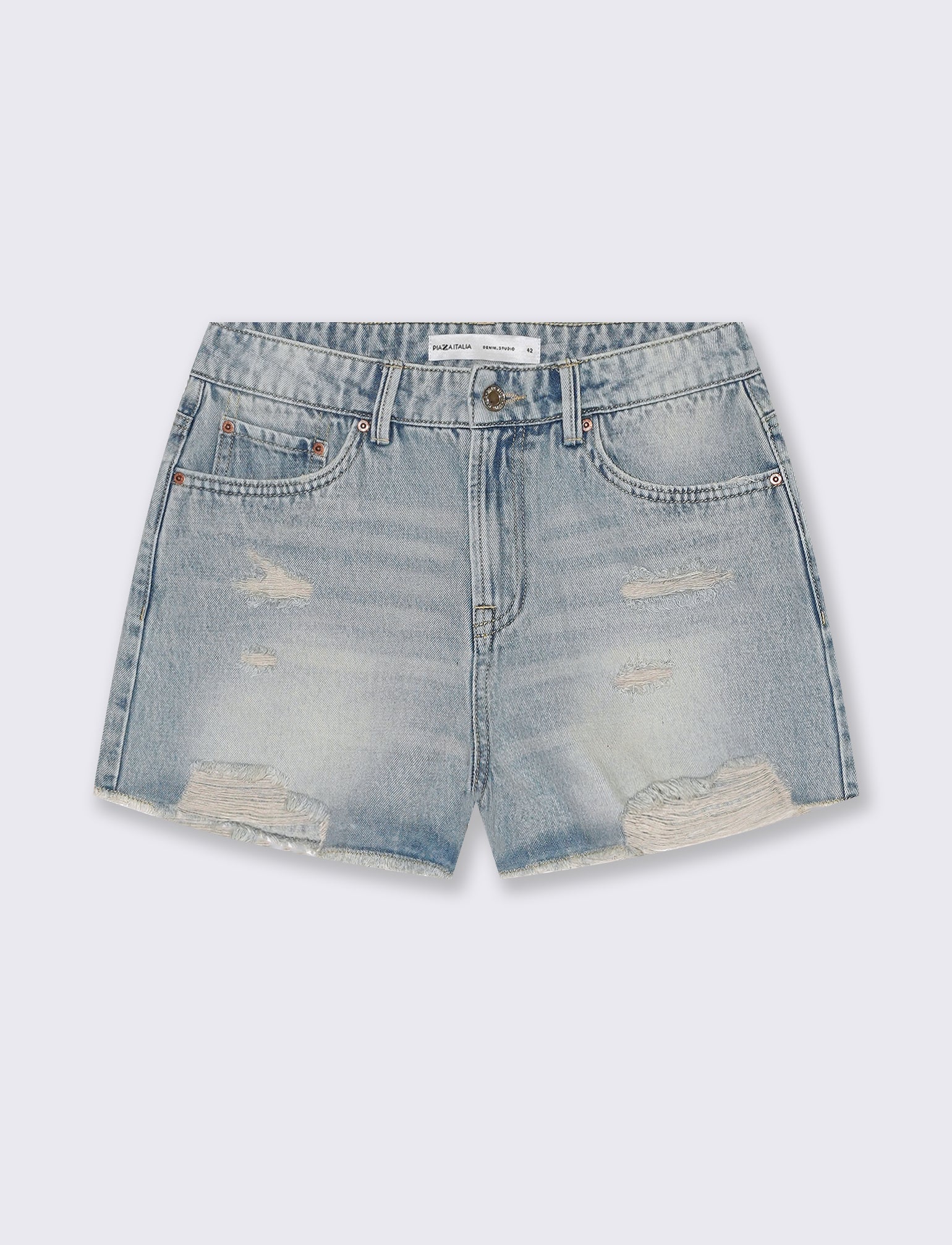 Short in denim da donna - Denim - Image 4