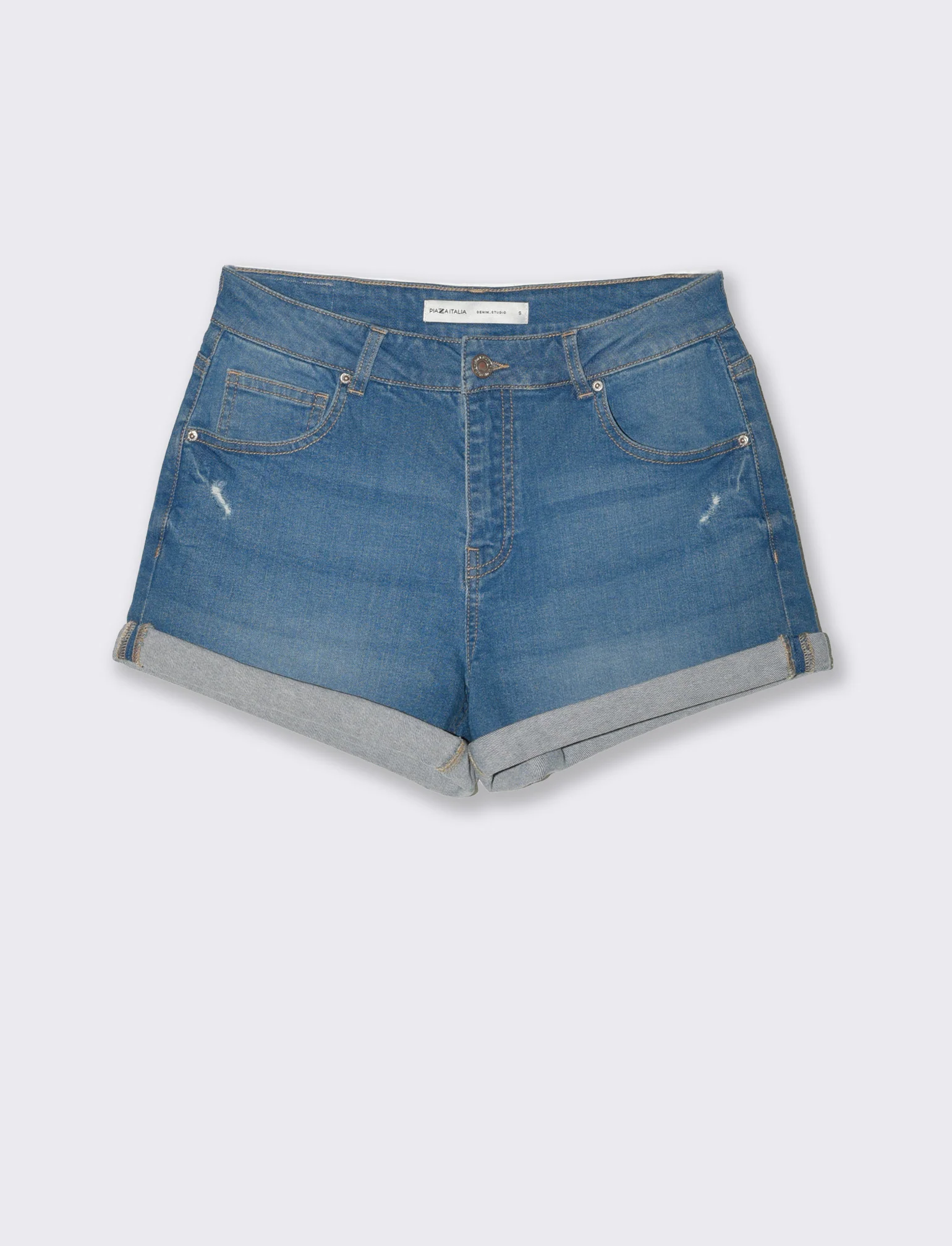 Short in denim da donna - Denim - Image 4