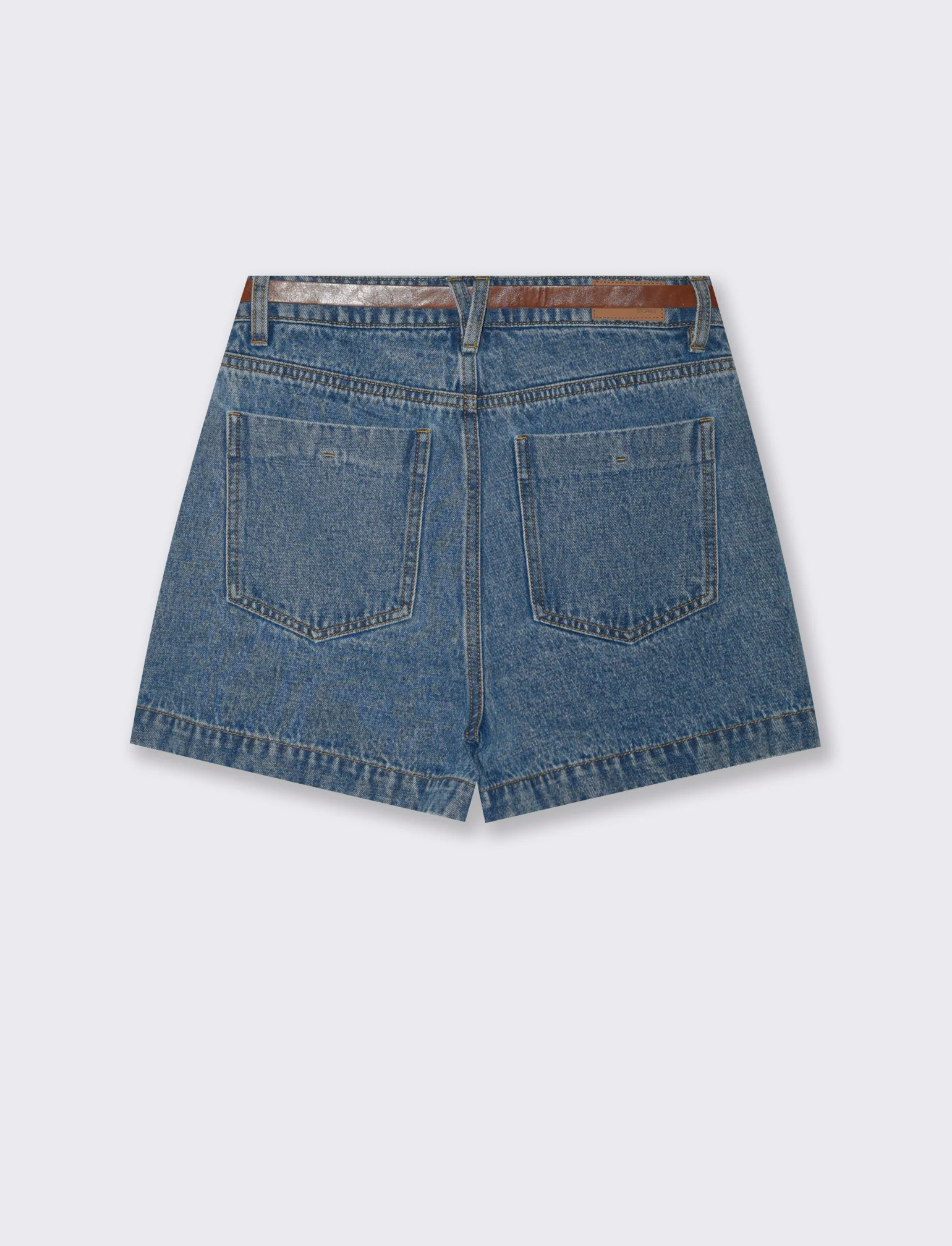 Short in denim - Denim - Image 4