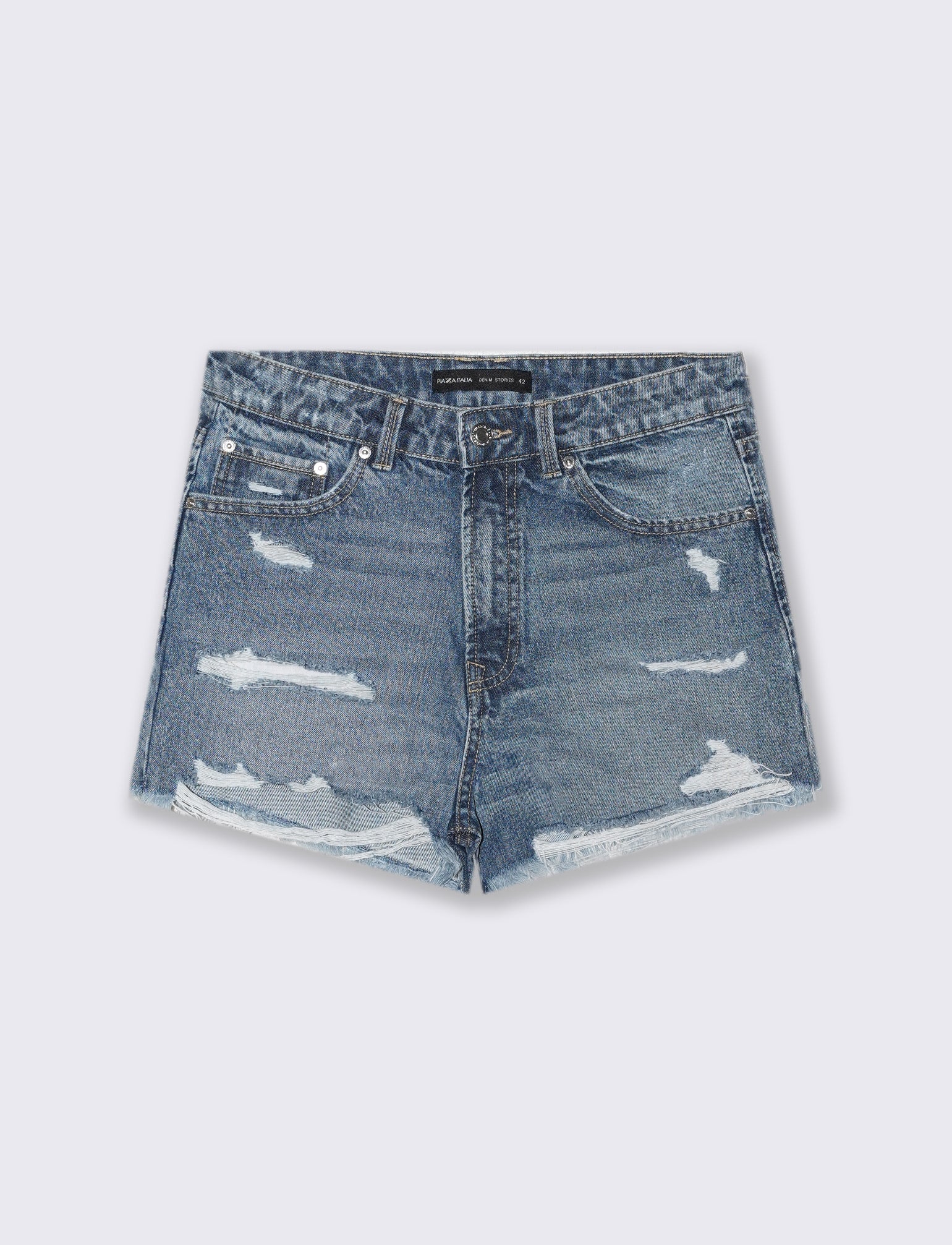 SHORT IN DENIM - Denim - Image 2