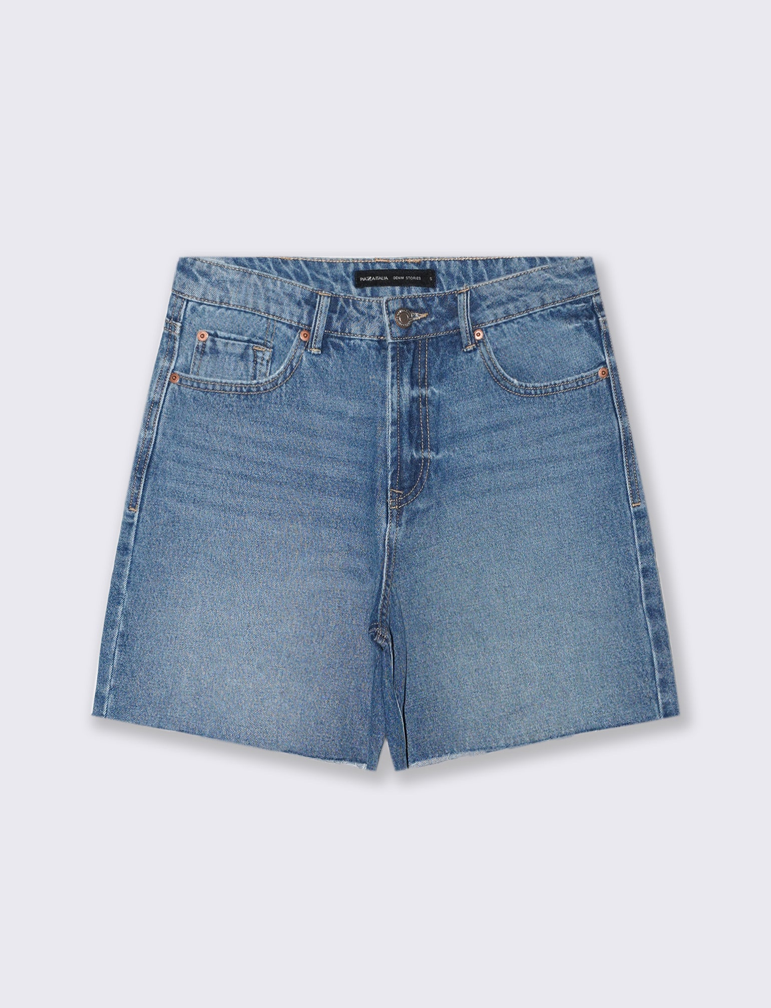 Short in denim - Denim - Image 2