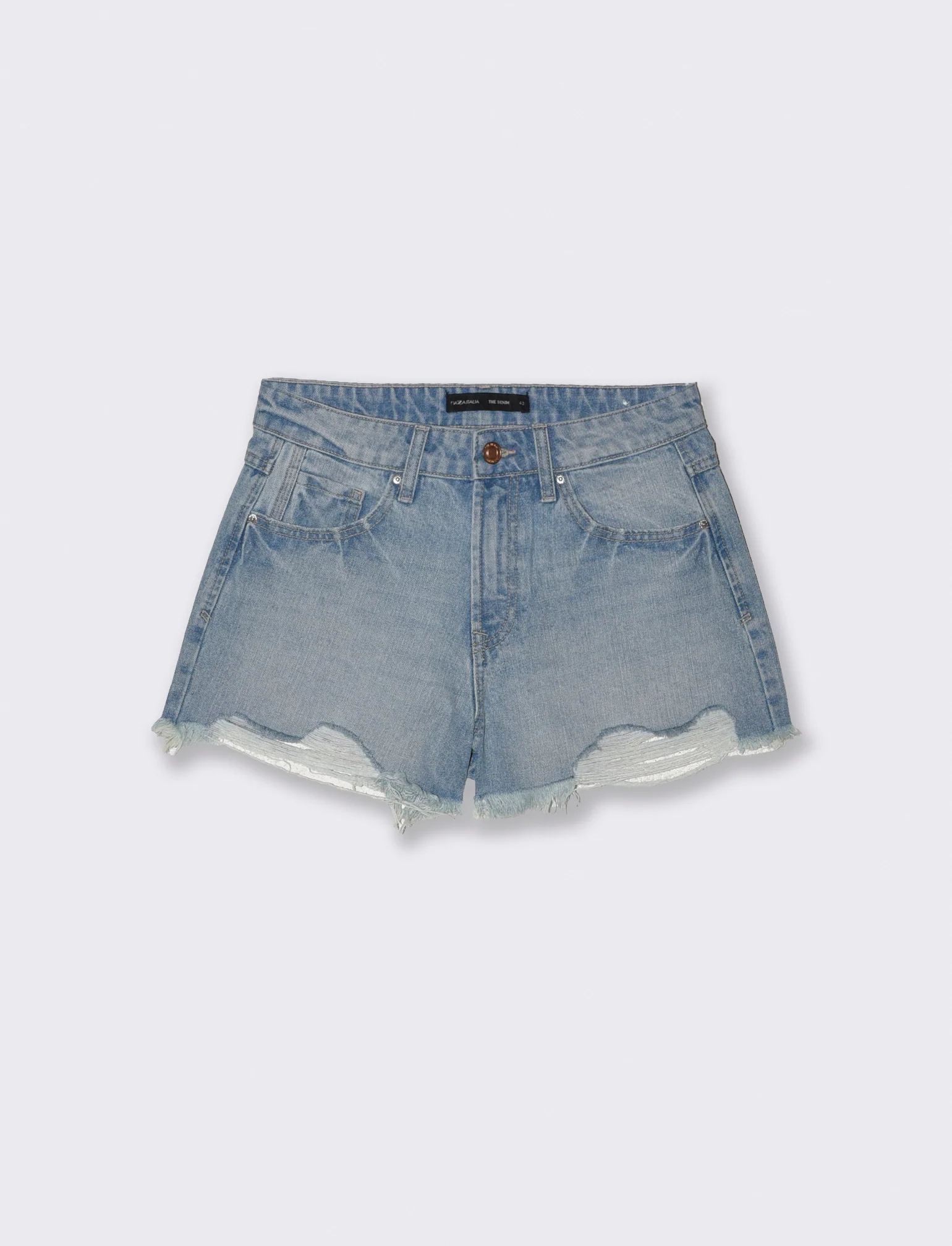 SHORT IN DENIM - Denim chiaro