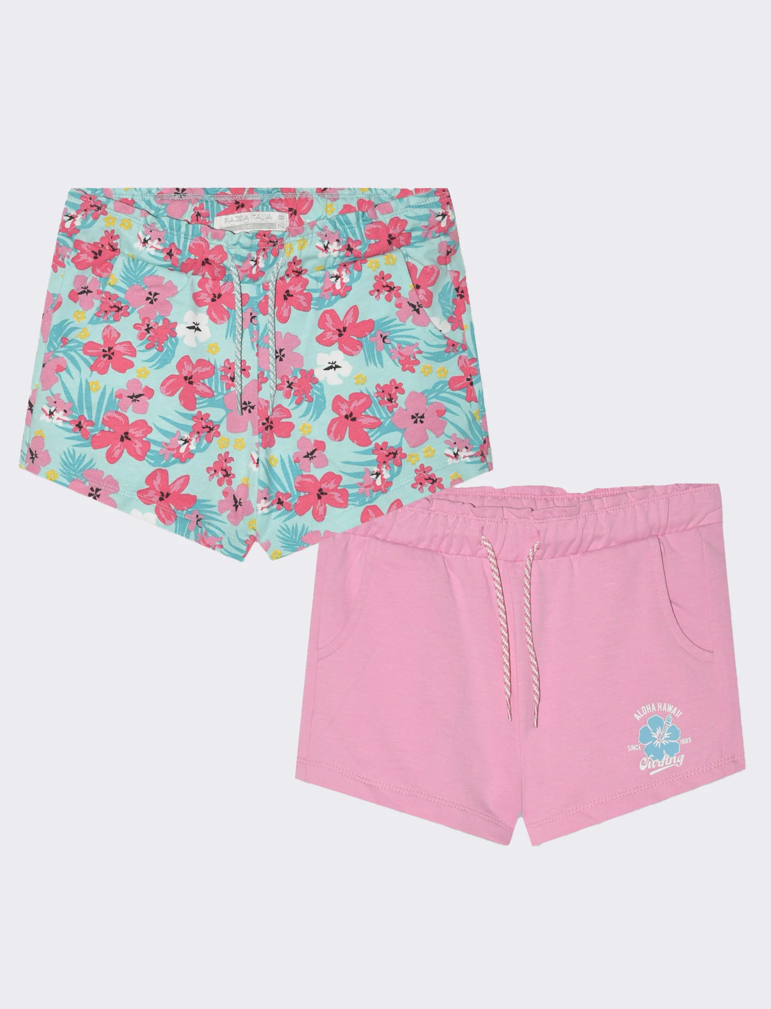 Short in felpa 2 pack da bambina - Fuxia - Image 2