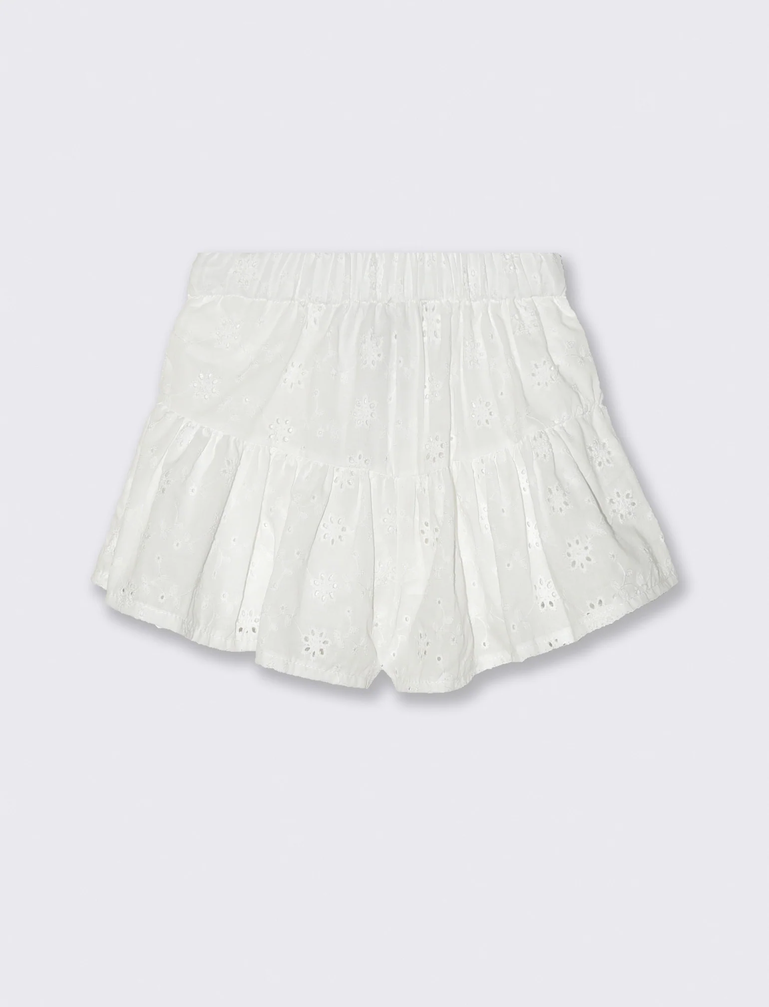 Short in pizzo san gallo con nodo. - Bianco - Image 2