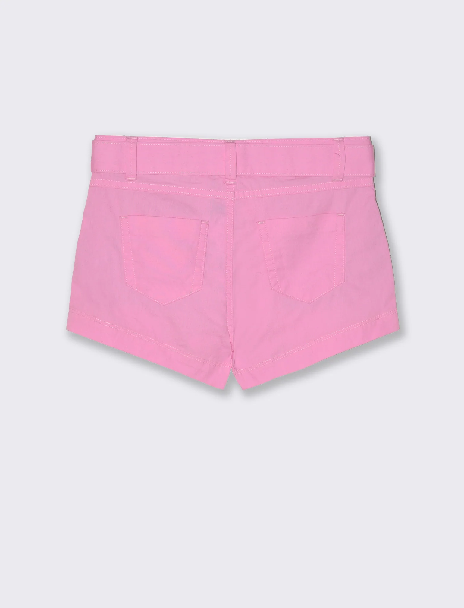 Short in popeline da bambina - Rosa - Image 2