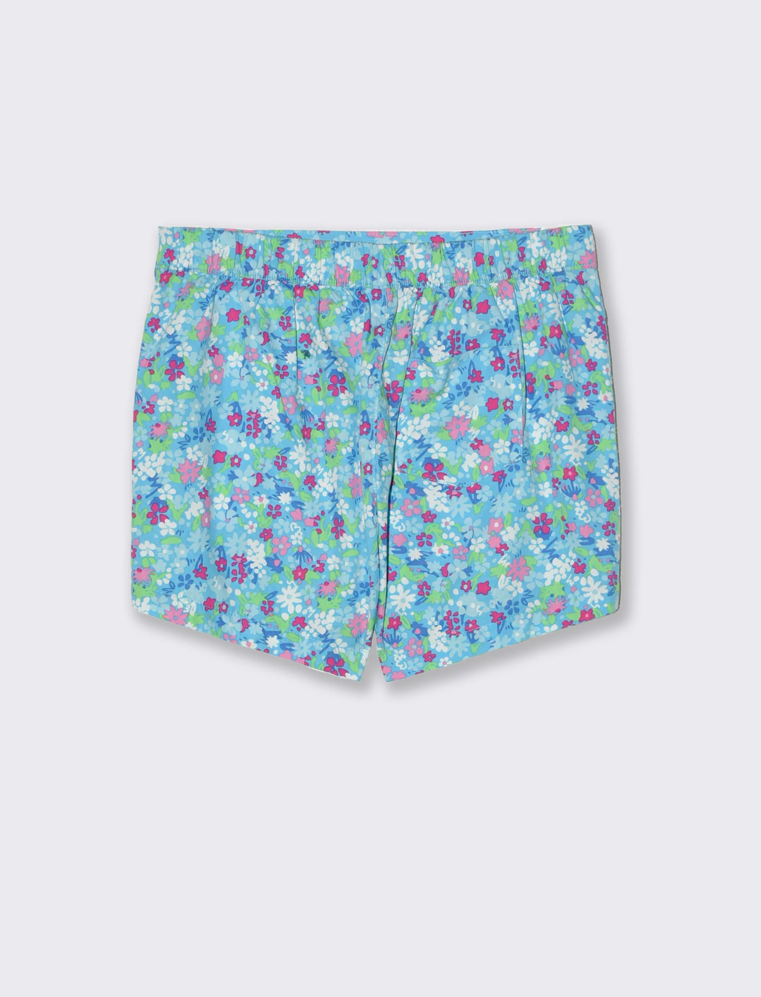 Short in popeline da bambina - Turchese - Image 2