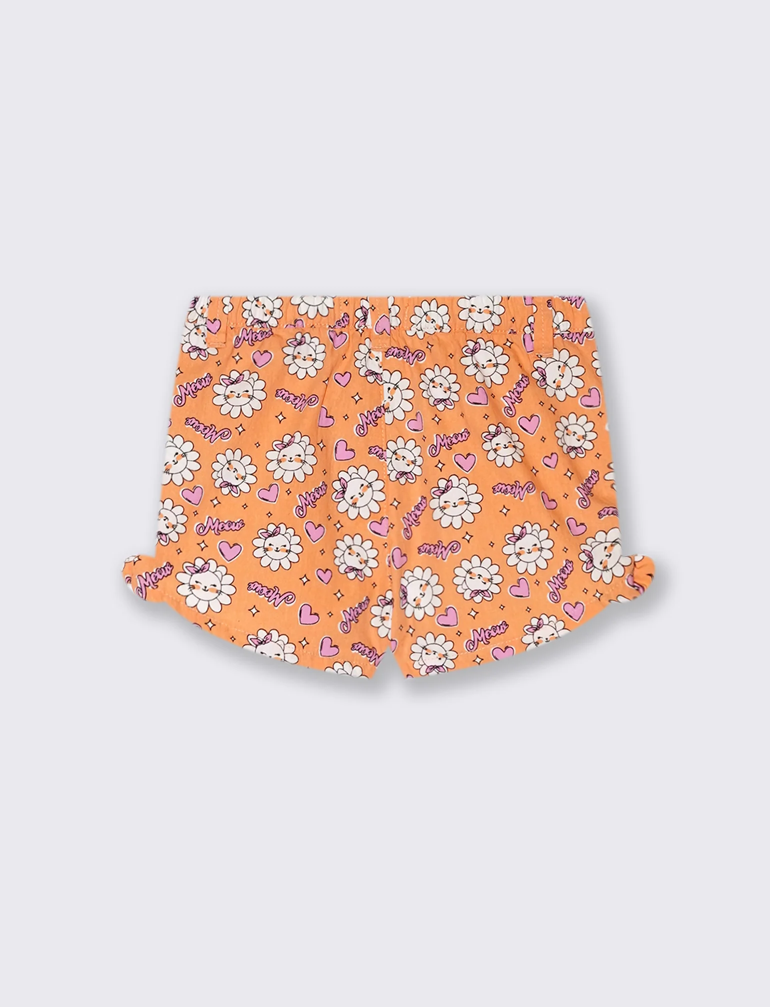 Short in popeline da neonata - Arancio - Image 2