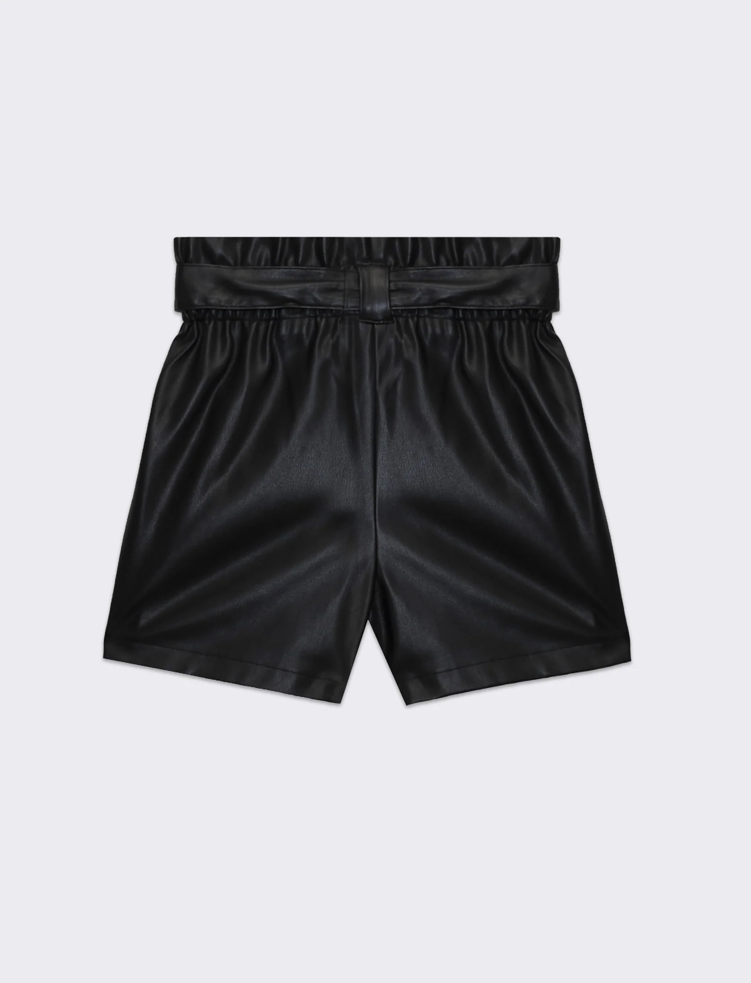 Short in similpelle da donna - Nero - Image 5