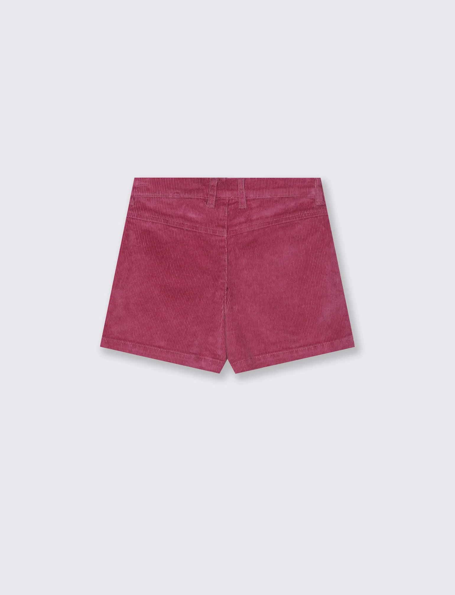 Short in velluto elastico da bambina - Viola malva - Image 2