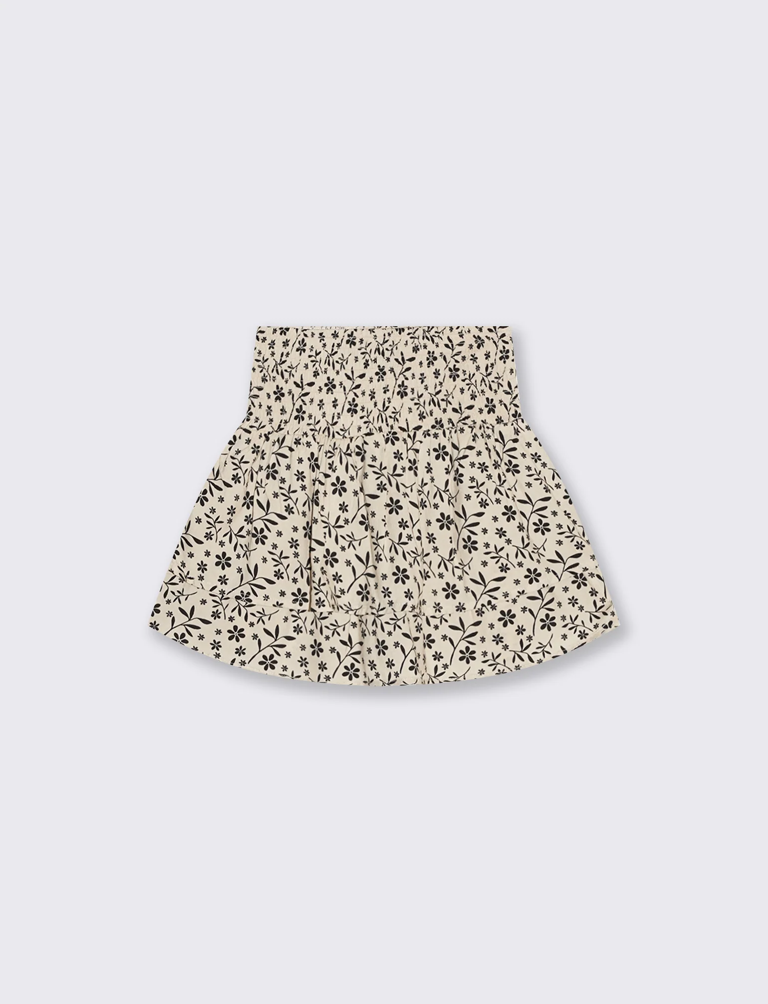 Short in viscosa con doppia balza - Fantasia