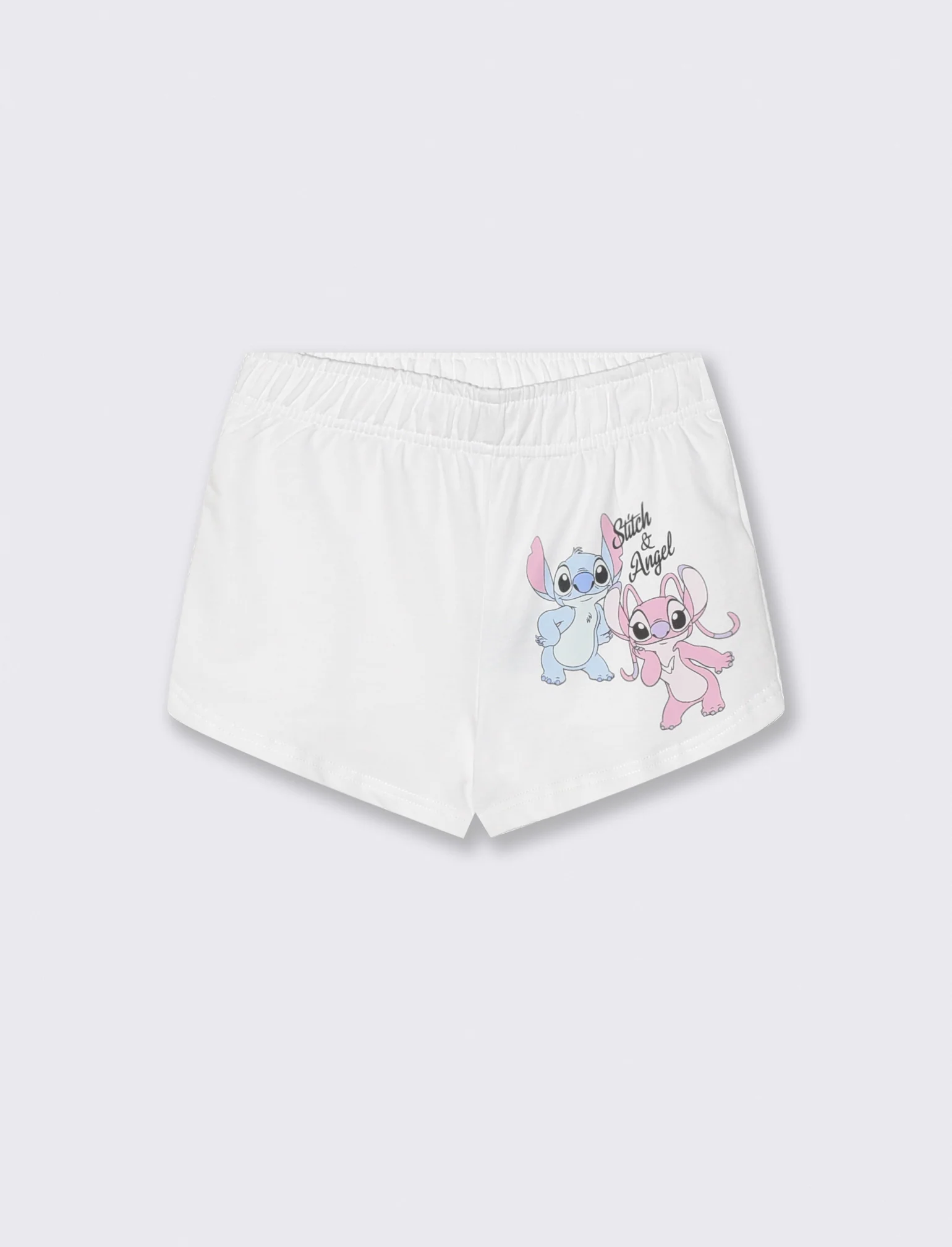 Short sportivo Disney Stitch/Angel dinamico - Bianco - Image 3