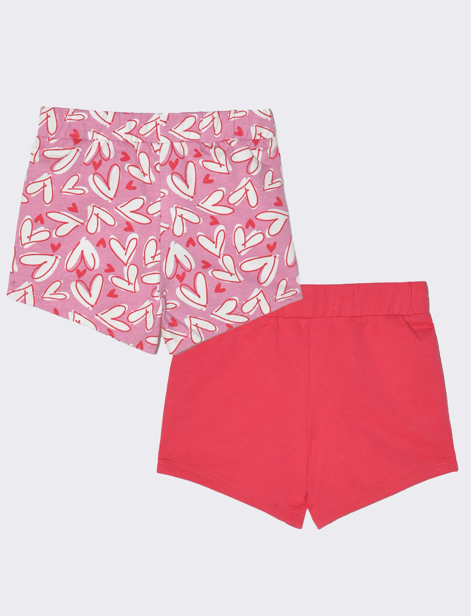 Shorts bipack da neonata - Fuxia - Image 2
