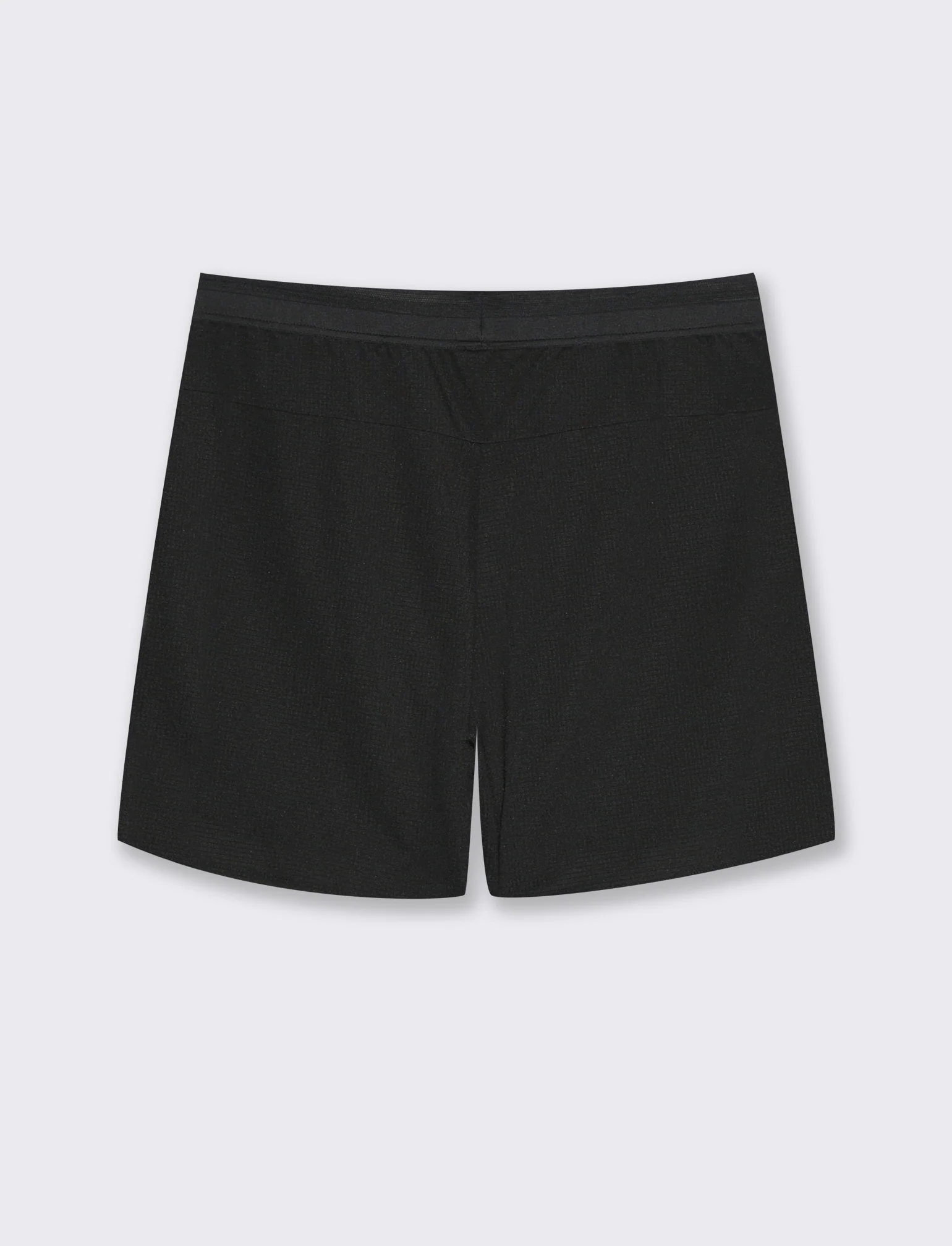 Shorts da allenamento in tessuto tecnico waffle da uomo - Nero - Image 5