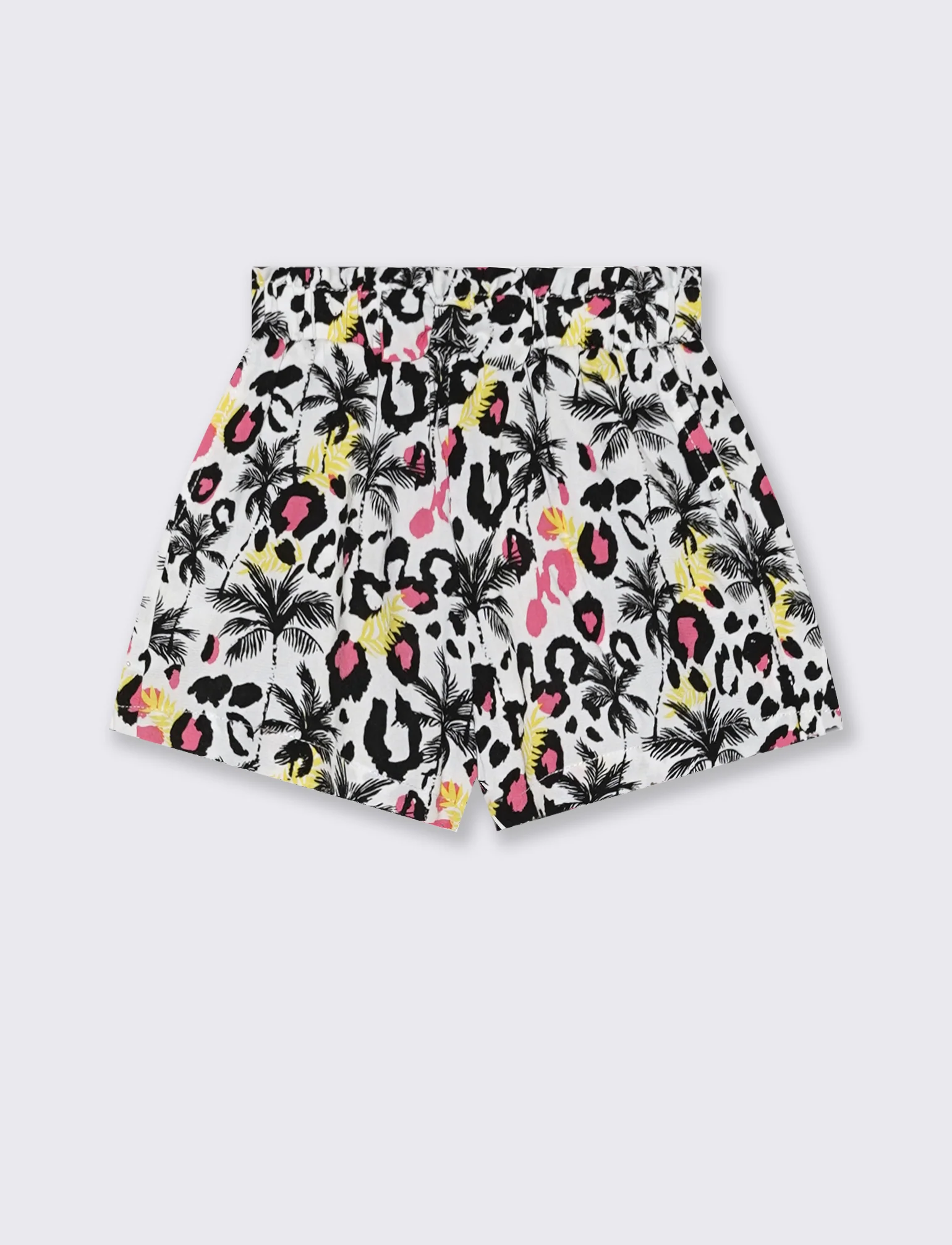Shorts estivi a fantasia in viscosa - Bianco - Image 2