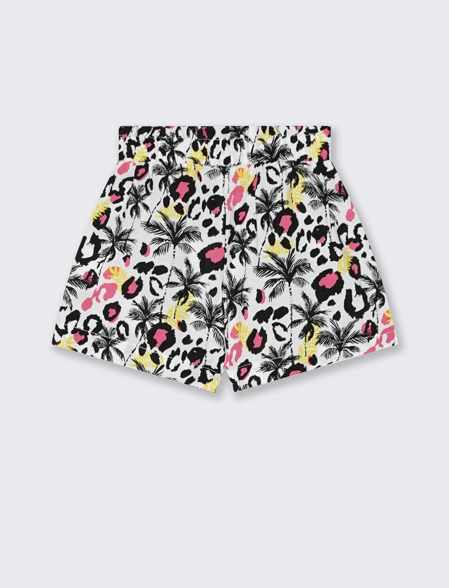 Shorts estivi a fantasia in viscosa - Bianco - Image 3