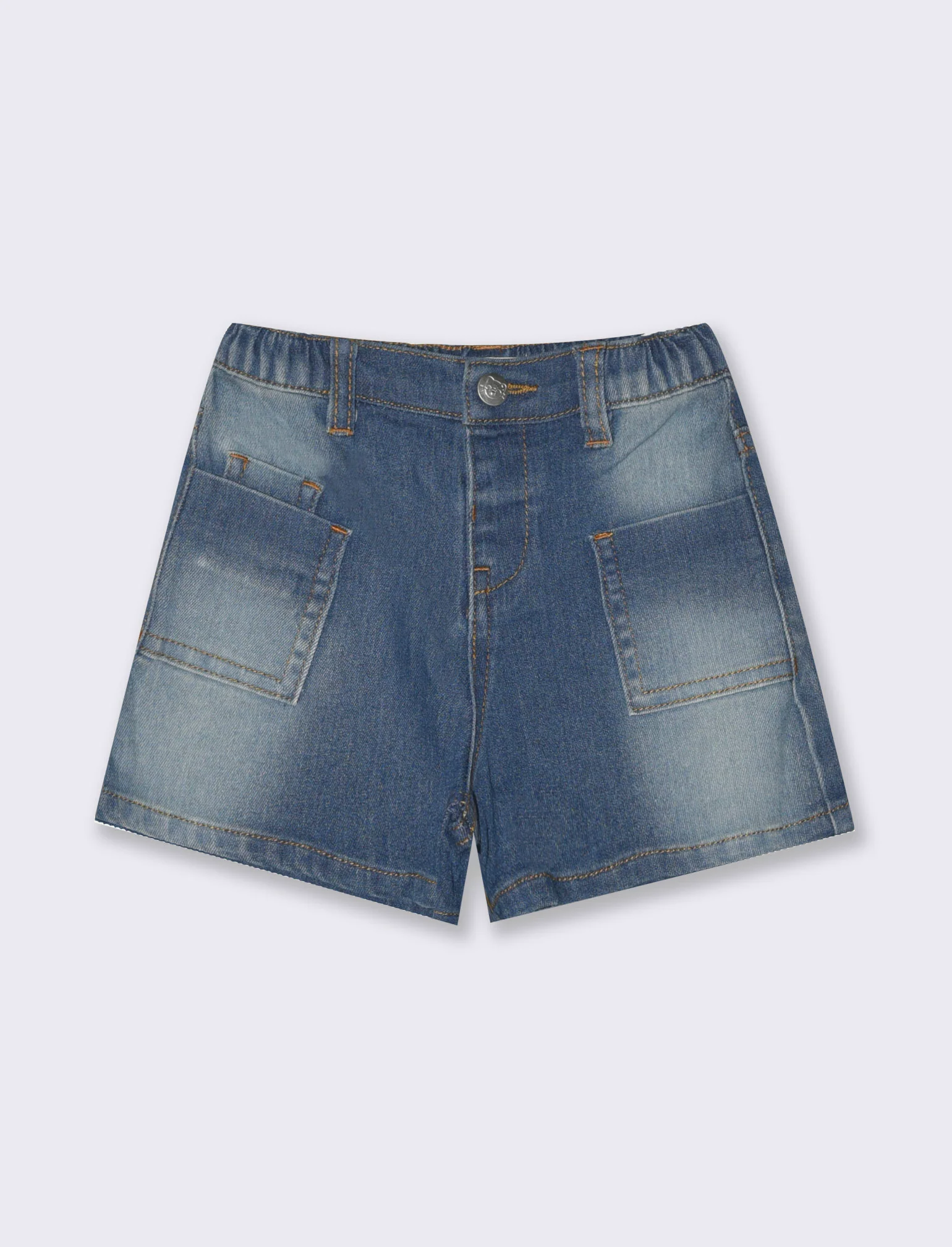 Shorts in denim da neonata - Denim