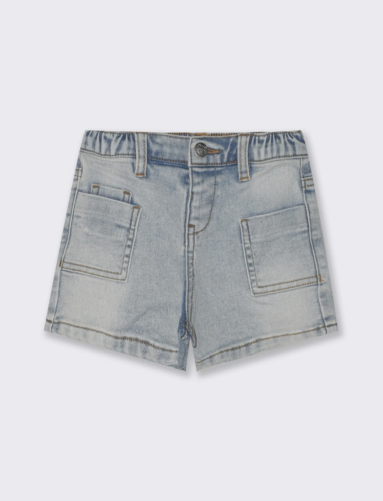 Shorts in denim da neonata - Denim chiaro