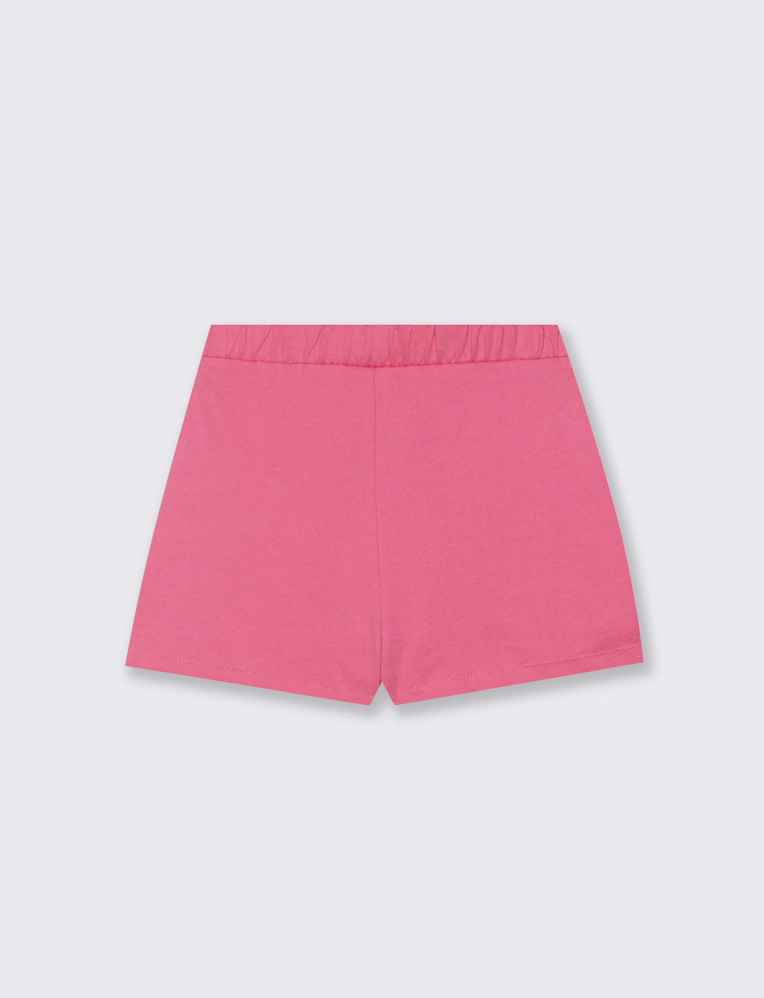 Shorts in felpa da bambina con rouches - Rosa big bubble - Image 2