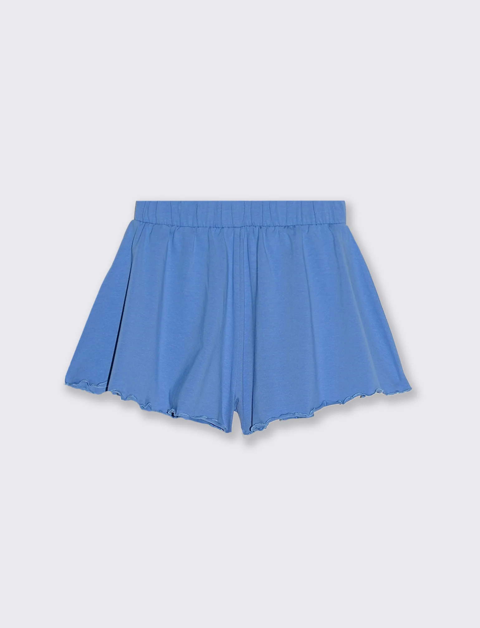 Shorts in jersey elastico svasati - Azzurro cielo - Image 4